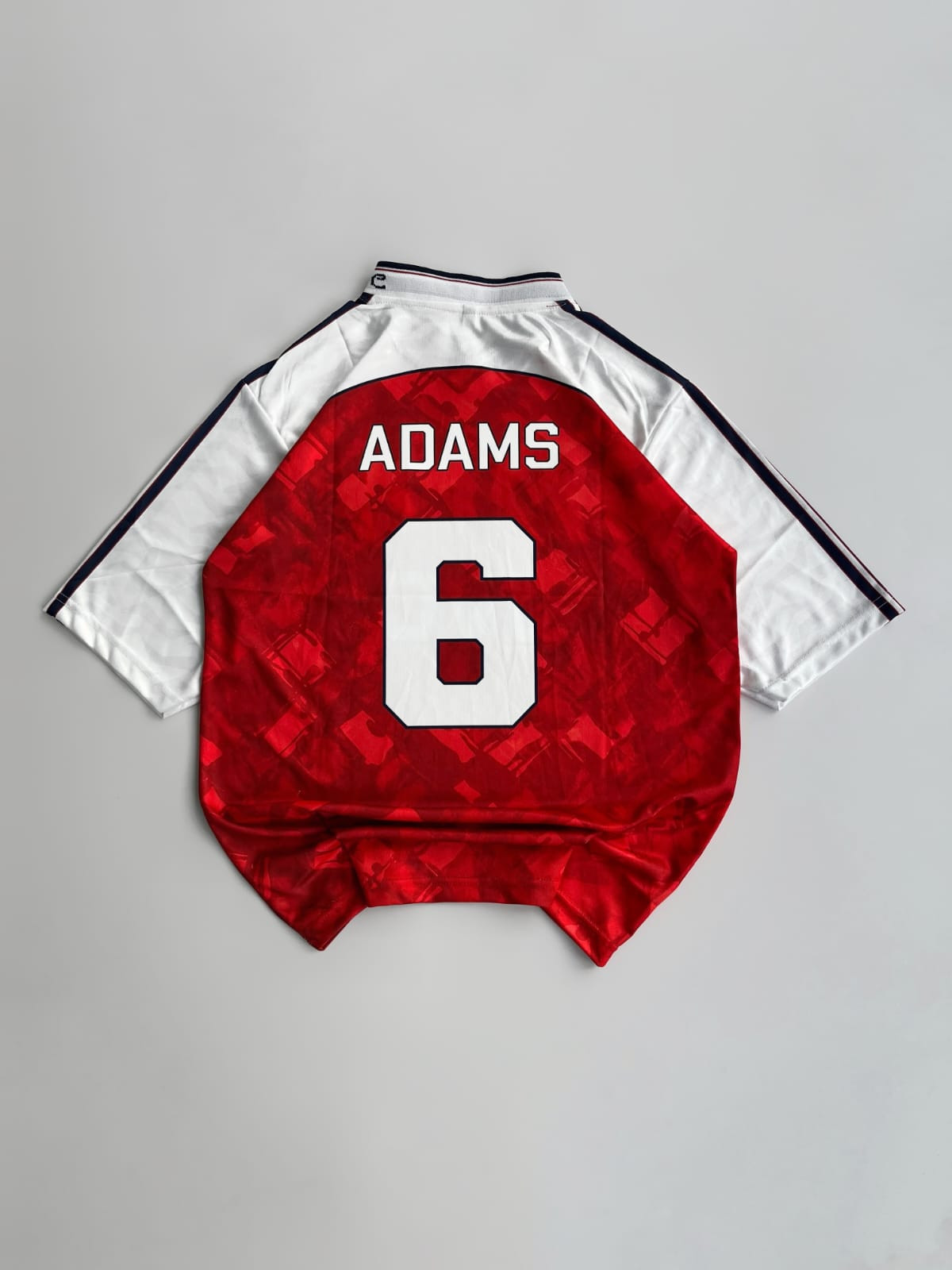 ARSENAL RETRO 1990-91 HOME KIT FIVE SLEEVE ADAMS (PREMIUM EMBROIDERY LOGOS)