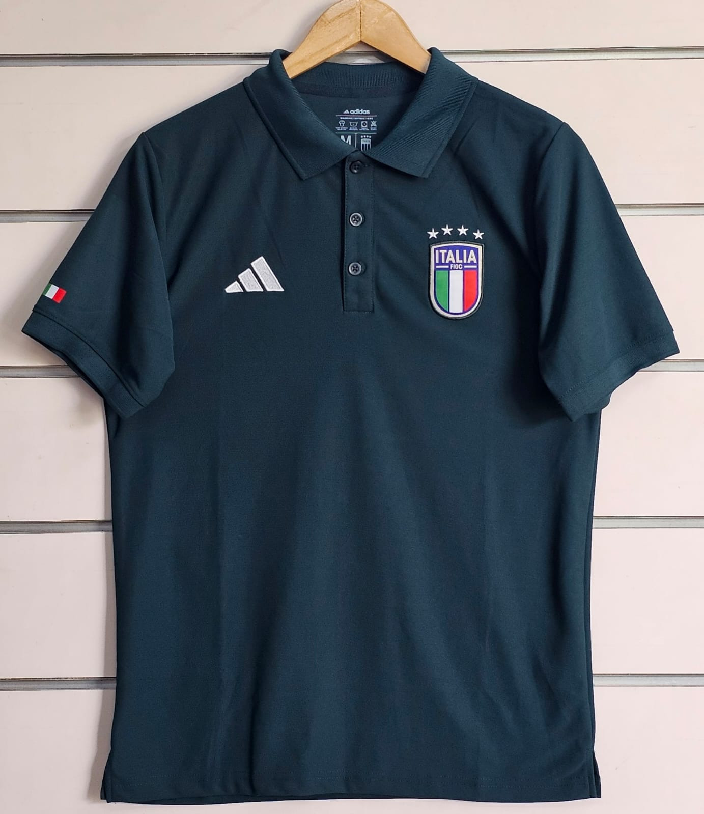 ITALY POLO T SHIRT NAVY ( PREMIUM EMBROIDERY LOGOS)