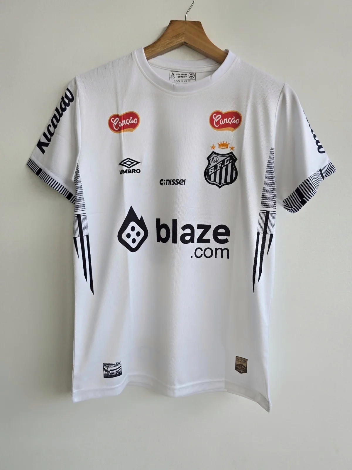 SANTOS FC 2024-25 HOME NEYMAR ( EMBROIDERY LOGOS)