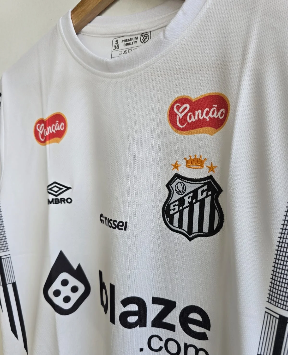 SANTOS FC 2024-25 HOME NEYMAR ( EMBROIDERY LOGOS)