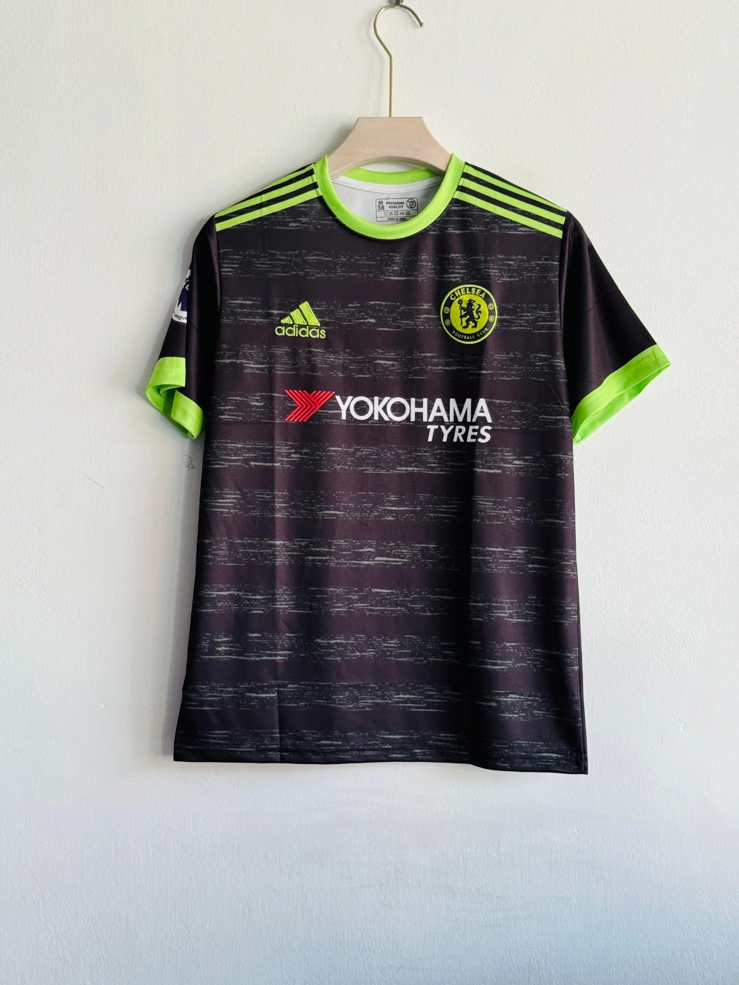 CHELSEA RETRO 2016-17 AWAY KIT HAZARD (EMBROIDERY LOGOS)