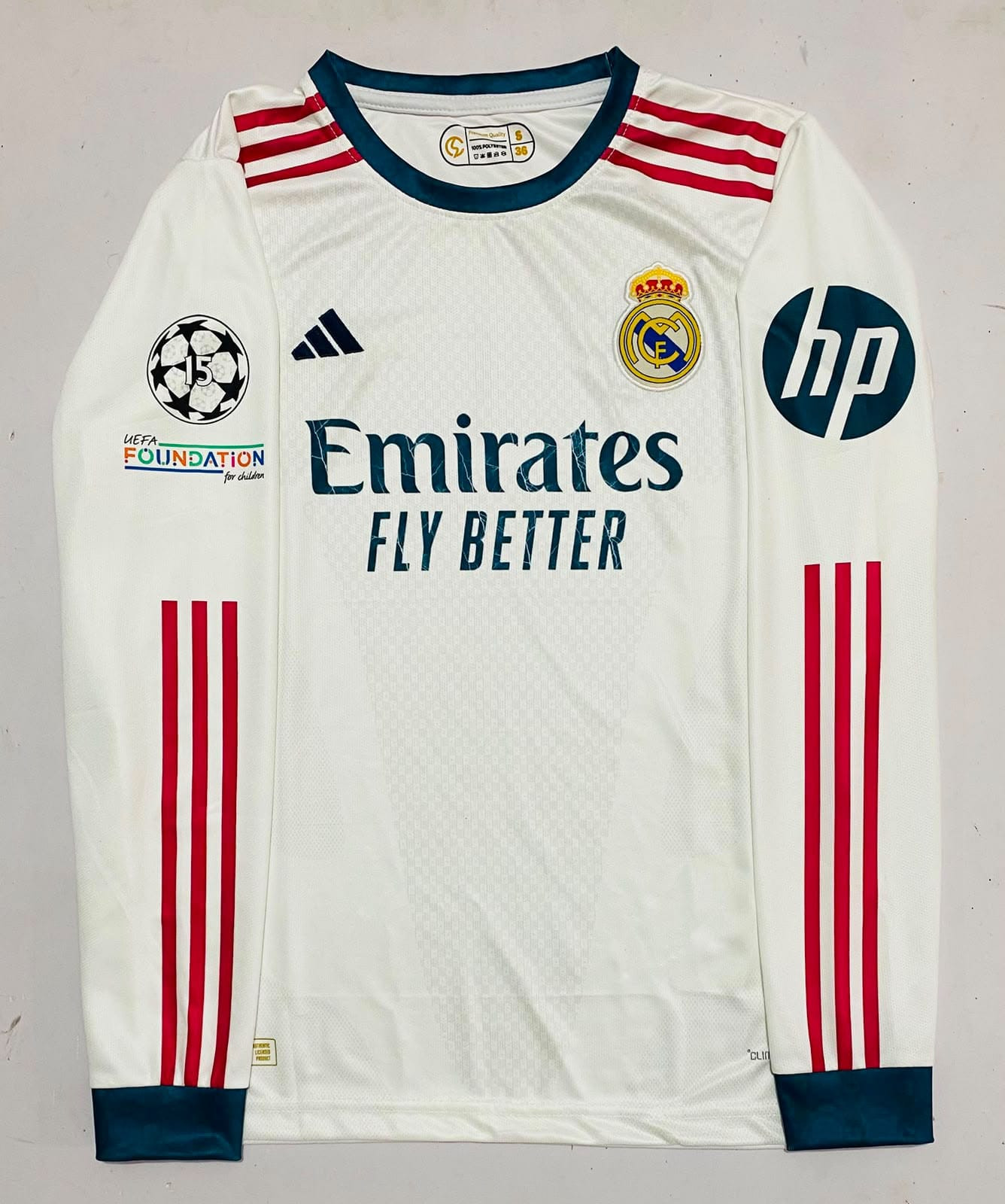 REAL MADRID 2026-27 HOME KIT FULL SLEEVE MBAPPE (EMBROIDERY LOGOS)