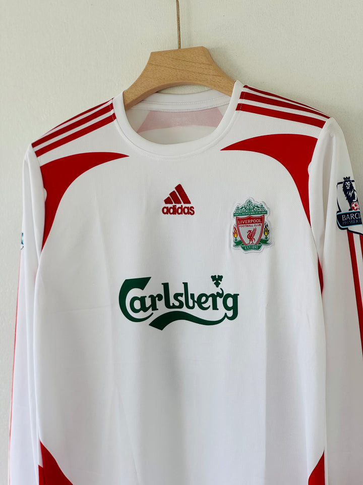 LIVERPOOL RETRO 2007-08 AWAY KIT FULL SLEEVE TORRES (EMBROIDERY LOGO)