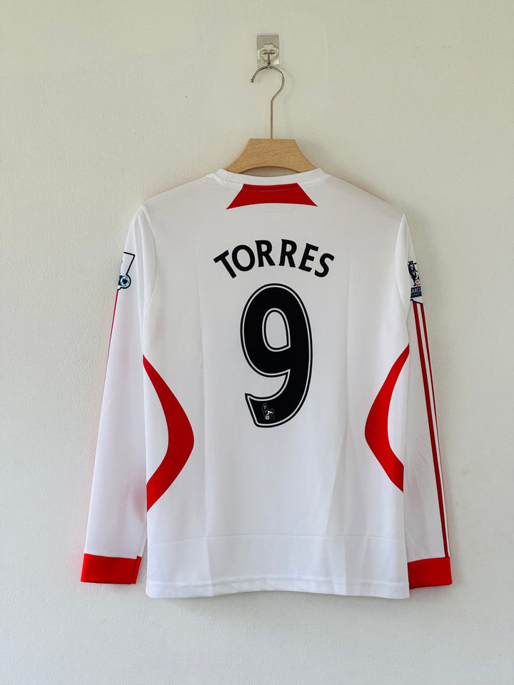 LIVERPOOL RETRO 2007-08 AWAY KIT FULL SLEEVE TORRES (EMBROIDERY LOGO)