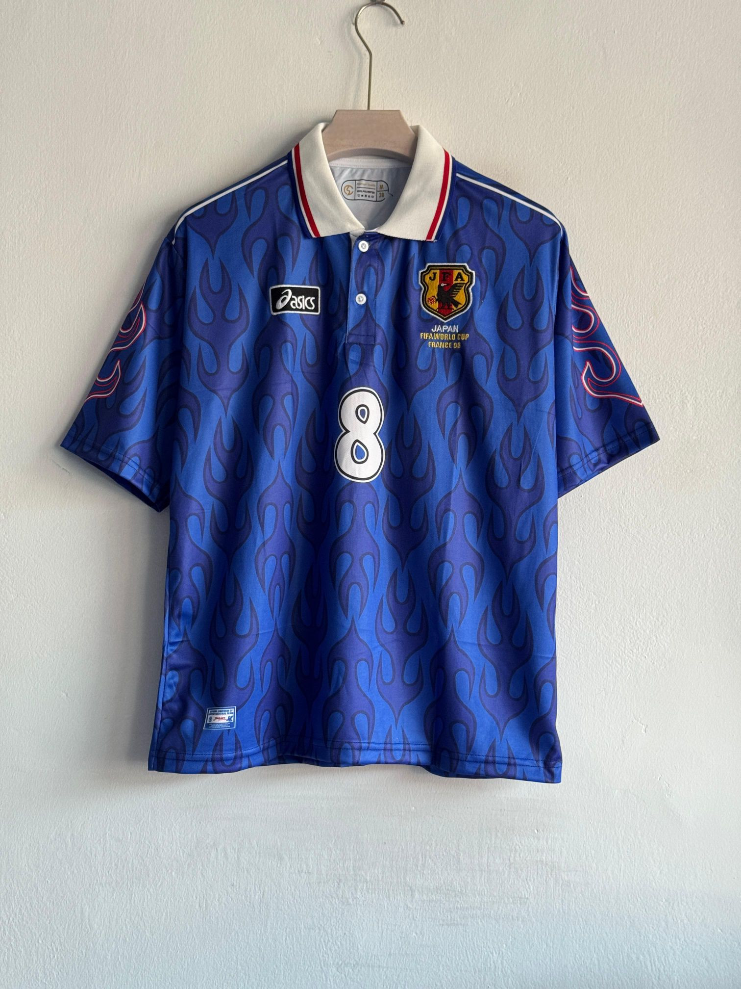 JAPAN RETRO 1998 HOME KIT COLLAR FIVE SLEEVE NAKATA (EMBROIDERY LOGOS)