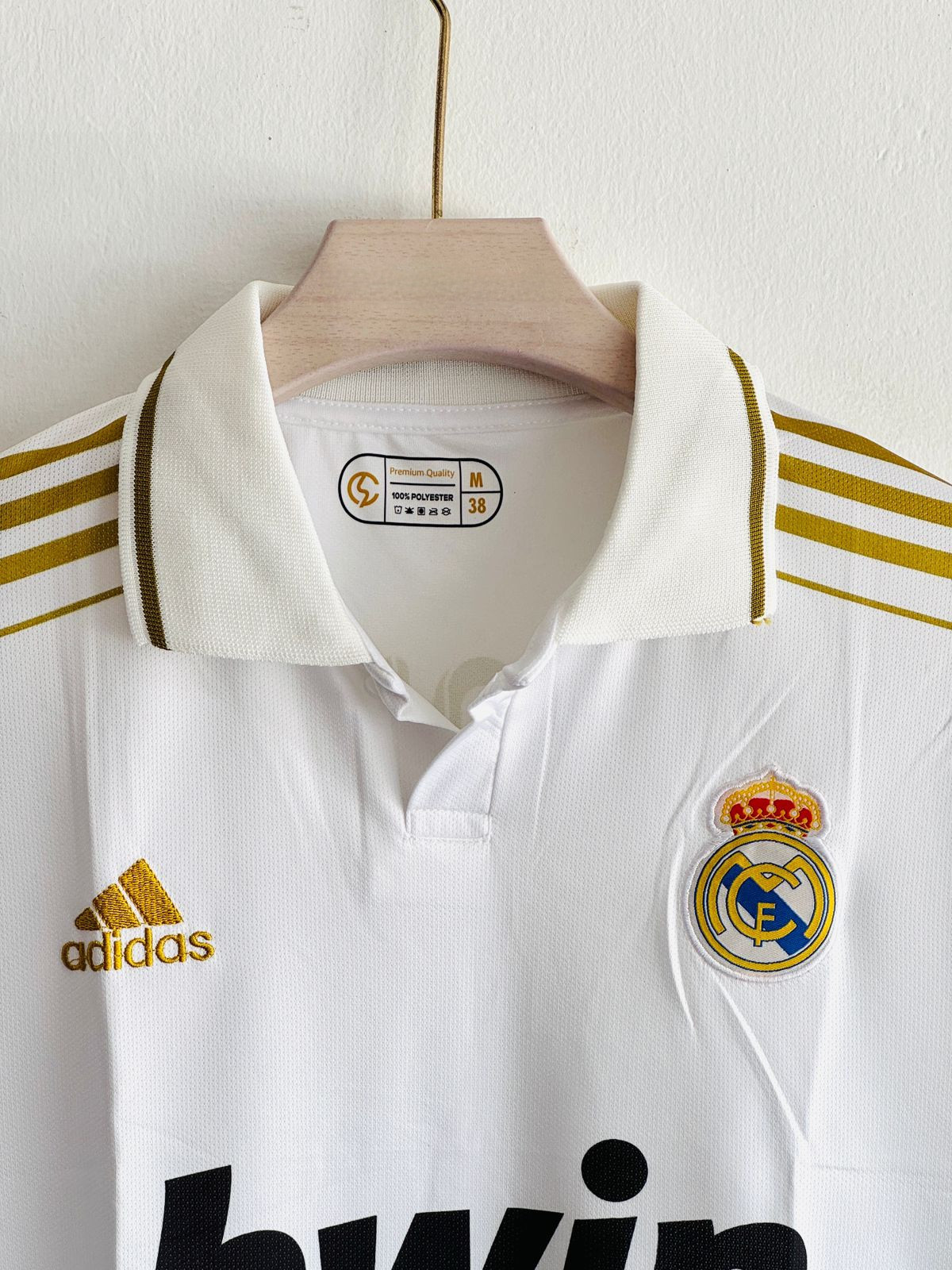 REAL MADRID RETRO 2011-12 HOME KIT COLLAR RAMOS (EMBROIDERY LOGOS)