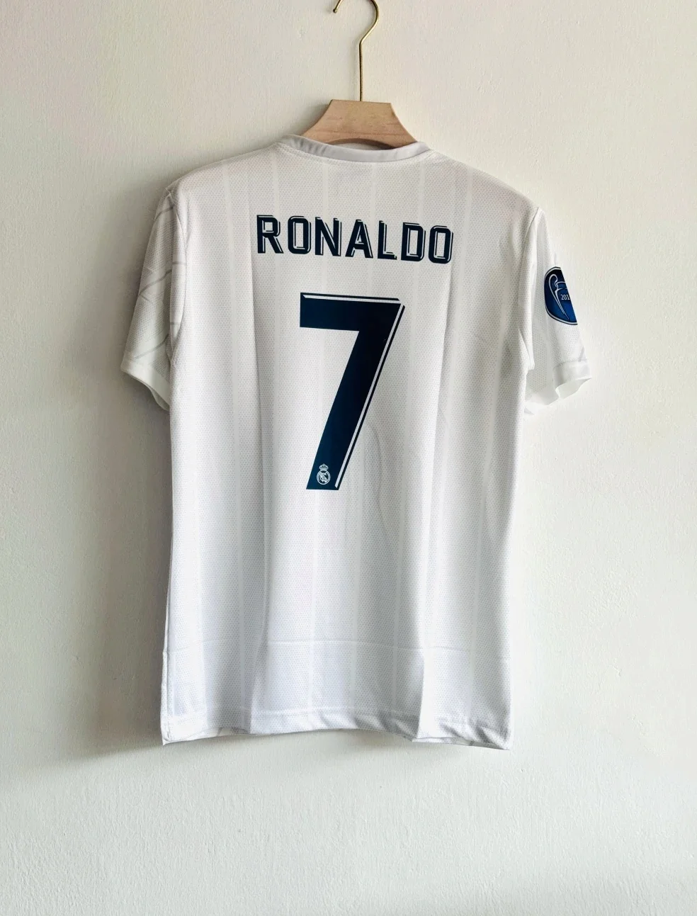 REAL MADRID RETRO 2017-18 HOME KIT RONALDO (EMBROIDERY LOGOS)