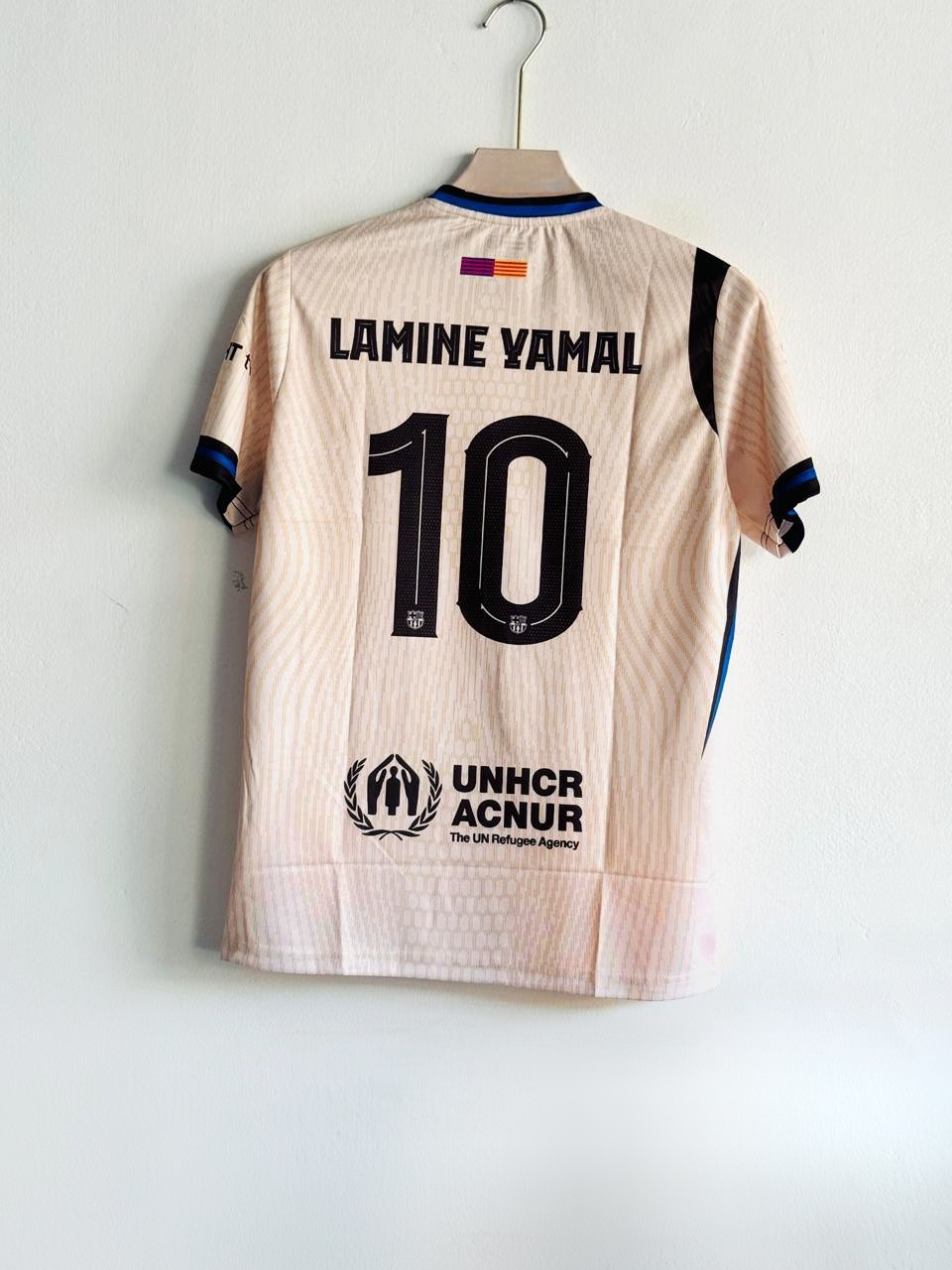BARCELONA 2025-26 AWAY KIT LAMINE YAMAL (EMBROIDERY LOGOS)