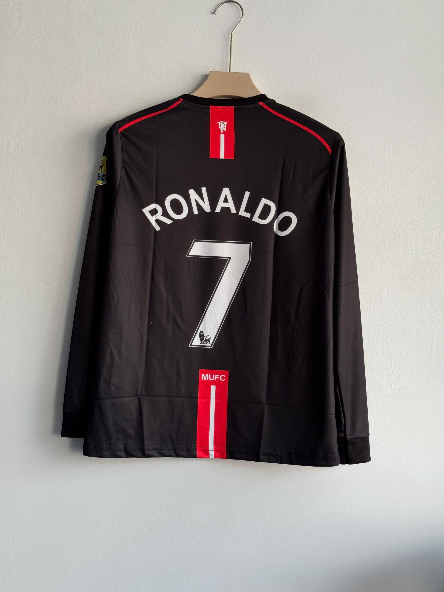 MANCHESTER UNITED RETRO 2007-08 AWAY RONALDO FULL SLEEVE (EMBROIDERY LOGOS)