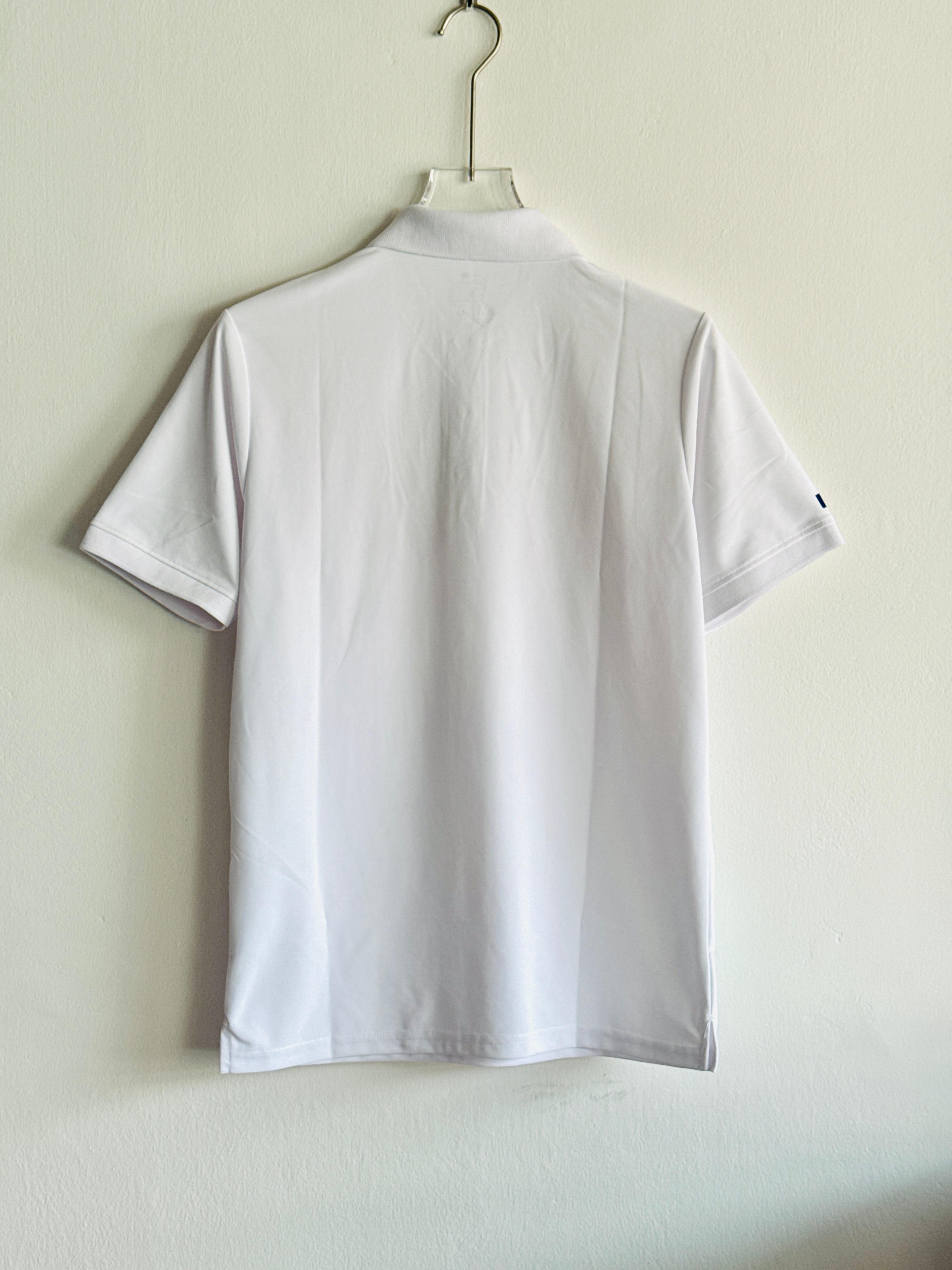 FRANCE POLO T SHIRT WHITE (PREMIUM EMBROIDERY LOGOS)