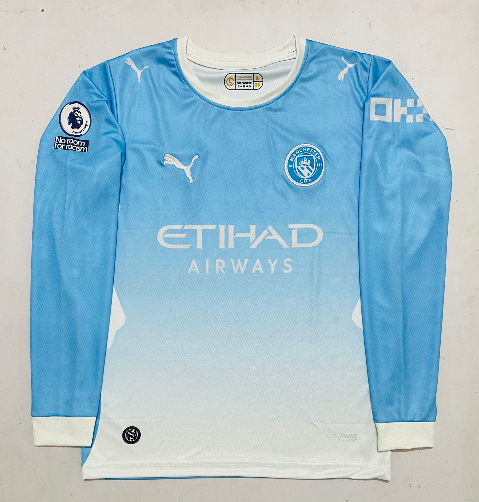 MANCHESTER CITY 2026-27 HOME KIT FULL SLEEVE HAALAND (EMBROIDERY LOGO)