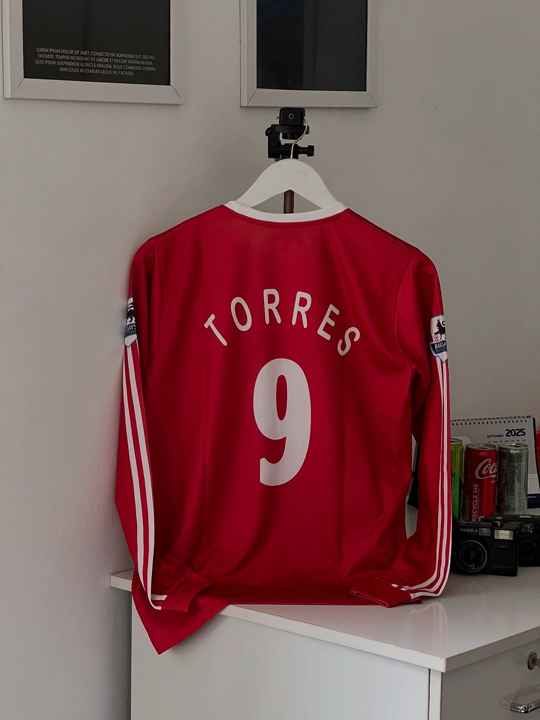 LIVERPOOL RETRO 2008-09 HOME KIT FULL SLEEVE TORRESS (EMBROIDERY LOGOS)