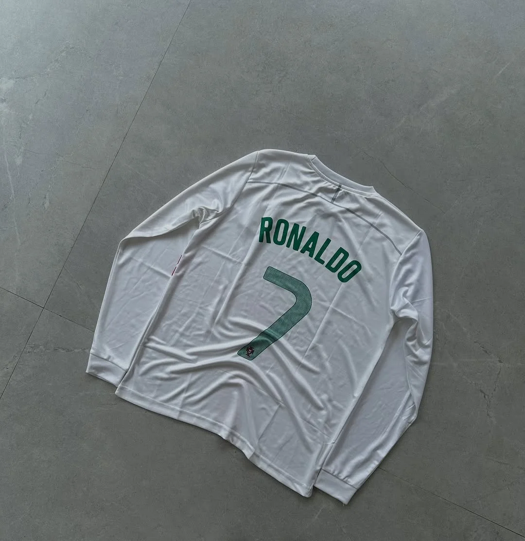 PORTUGAL RETRO 2012 AWAY KIT FULL SLEEVE RONALDO (EMBROIDERY LOGOS)