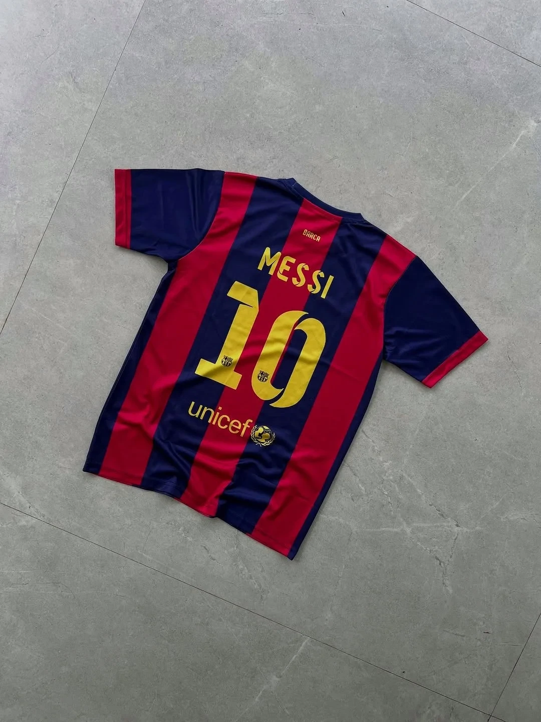 BARCELONA RETRO 2014-15 HOME MESSI (EMBROIDERY LOGOS)