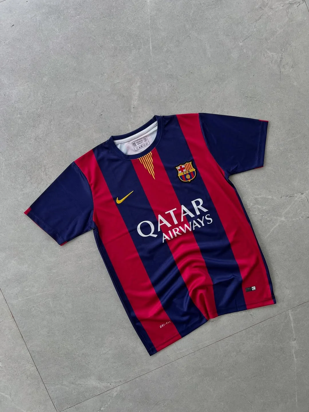 BARCELONA RETRO 2014-15 HOME MESSI (EMBROIDERY LOGOS)