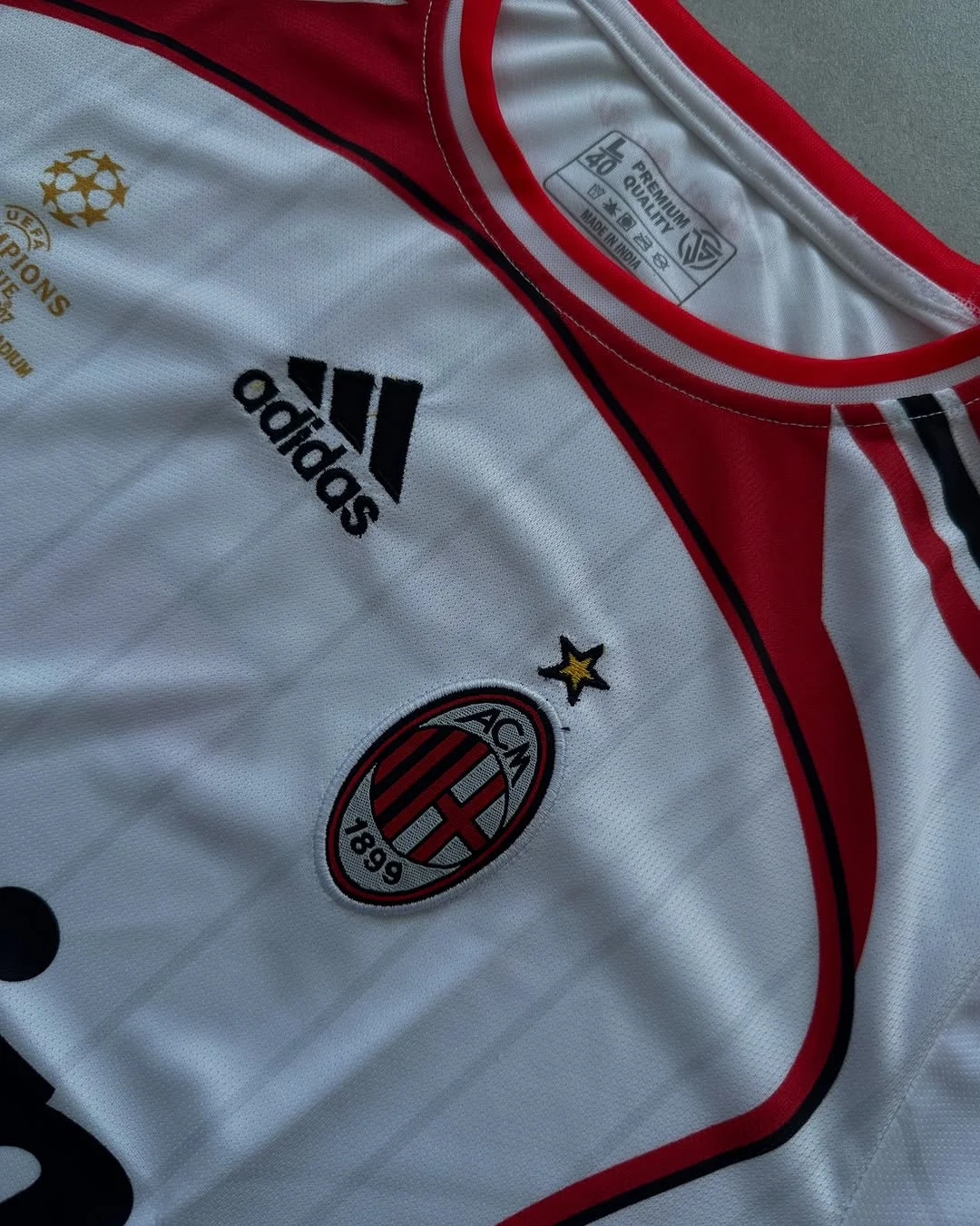 AC MILAN RETRO 2006-07 AWAY KIT MALDINI (EMBROIDERY LOGOS)