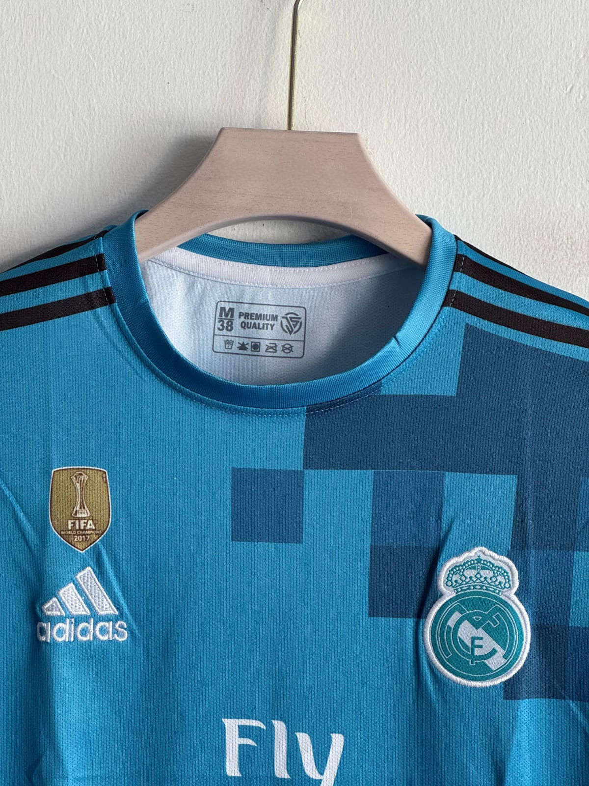 REAL MADRID RETRO 2017-18 THIRD KIT FULL SLEEVE RONALDO (EMBROIDERY LOGOS)