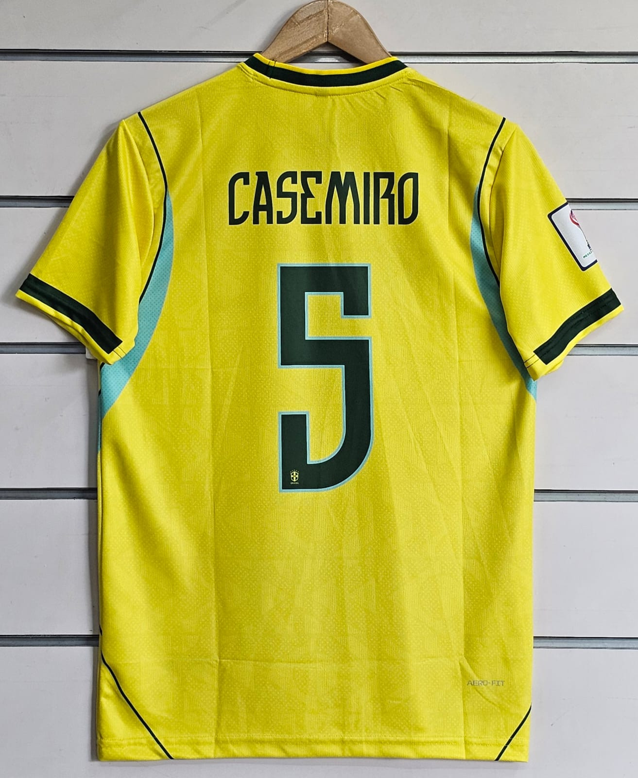 BRAZIL 2026 WORLD CUP HOME KIT CASEMIRO (EMBROIDERY LOGOS)