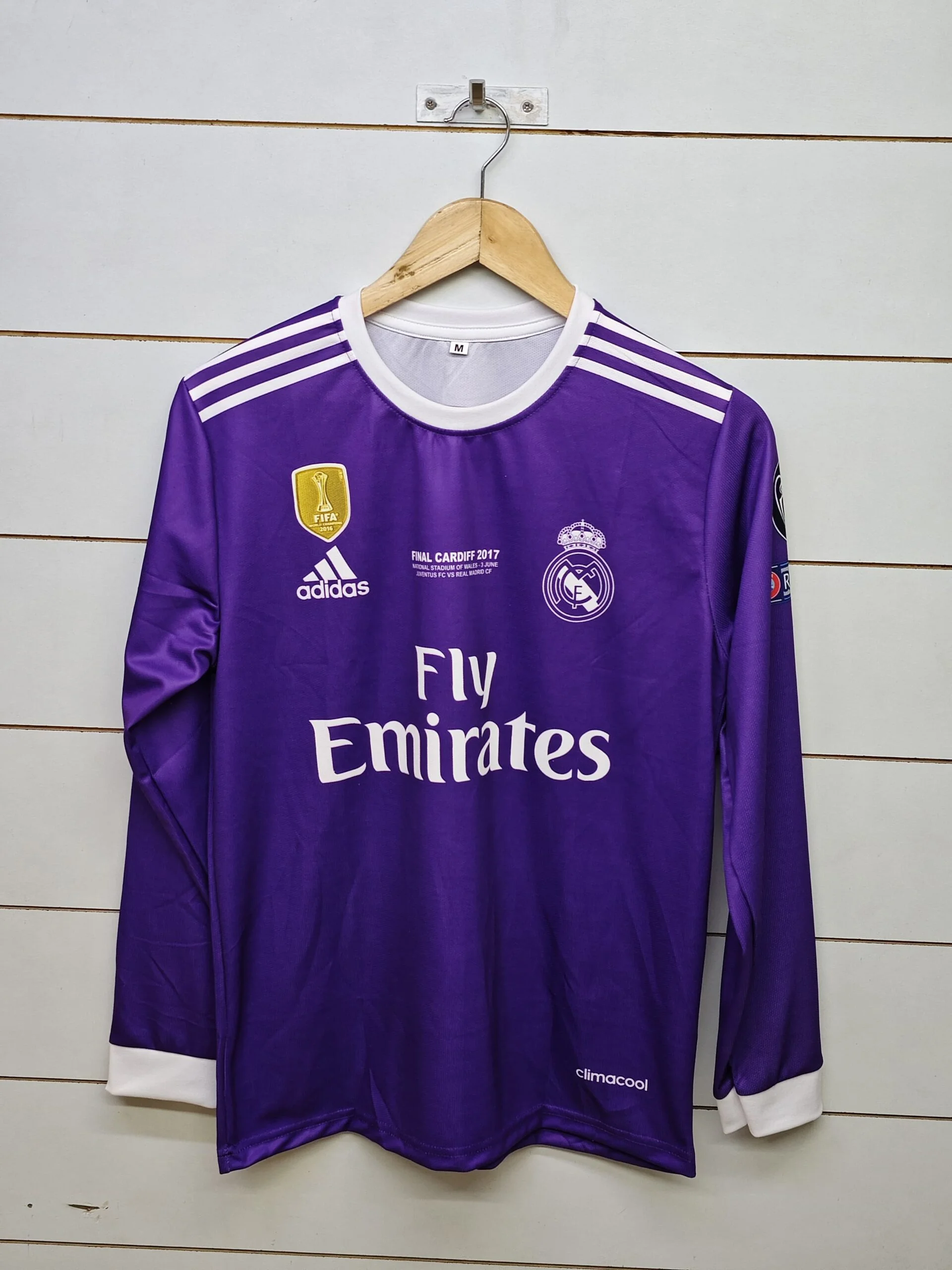 REAL MADRID RETRO 2016-17 AWAY RONALDO FULL SLEEVE