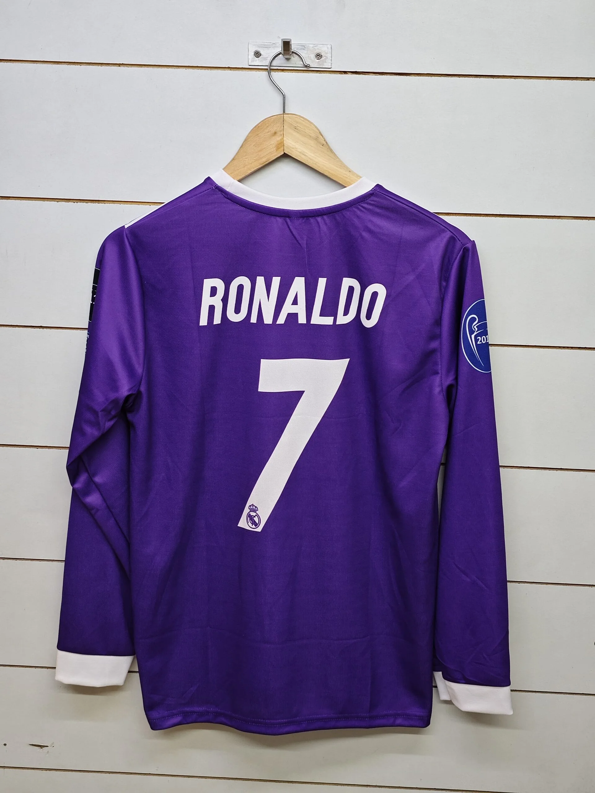 REAL MADRID RETRO 2016-17 AWAY RONALDO FULL SLEEVE