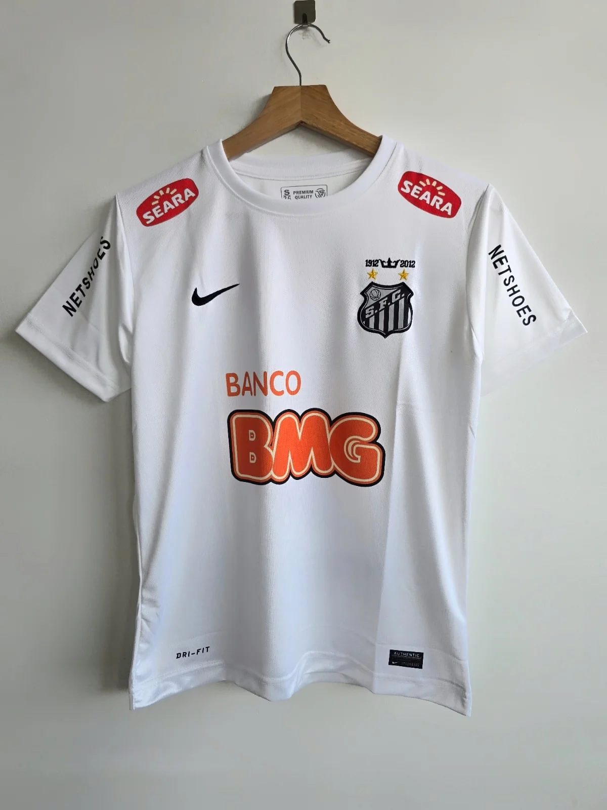 SANTOS RETRO 2012-13 HOME NEYMAR JR (EMBROIDERY LOGOS)