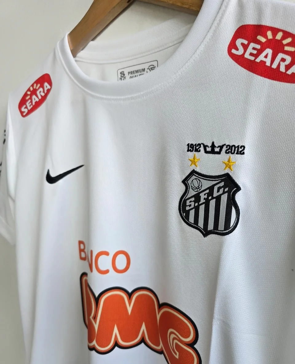 SANTOS RETRO 2012-13 HOME NEYMAR JR (EMBROIDERY LOGOS)