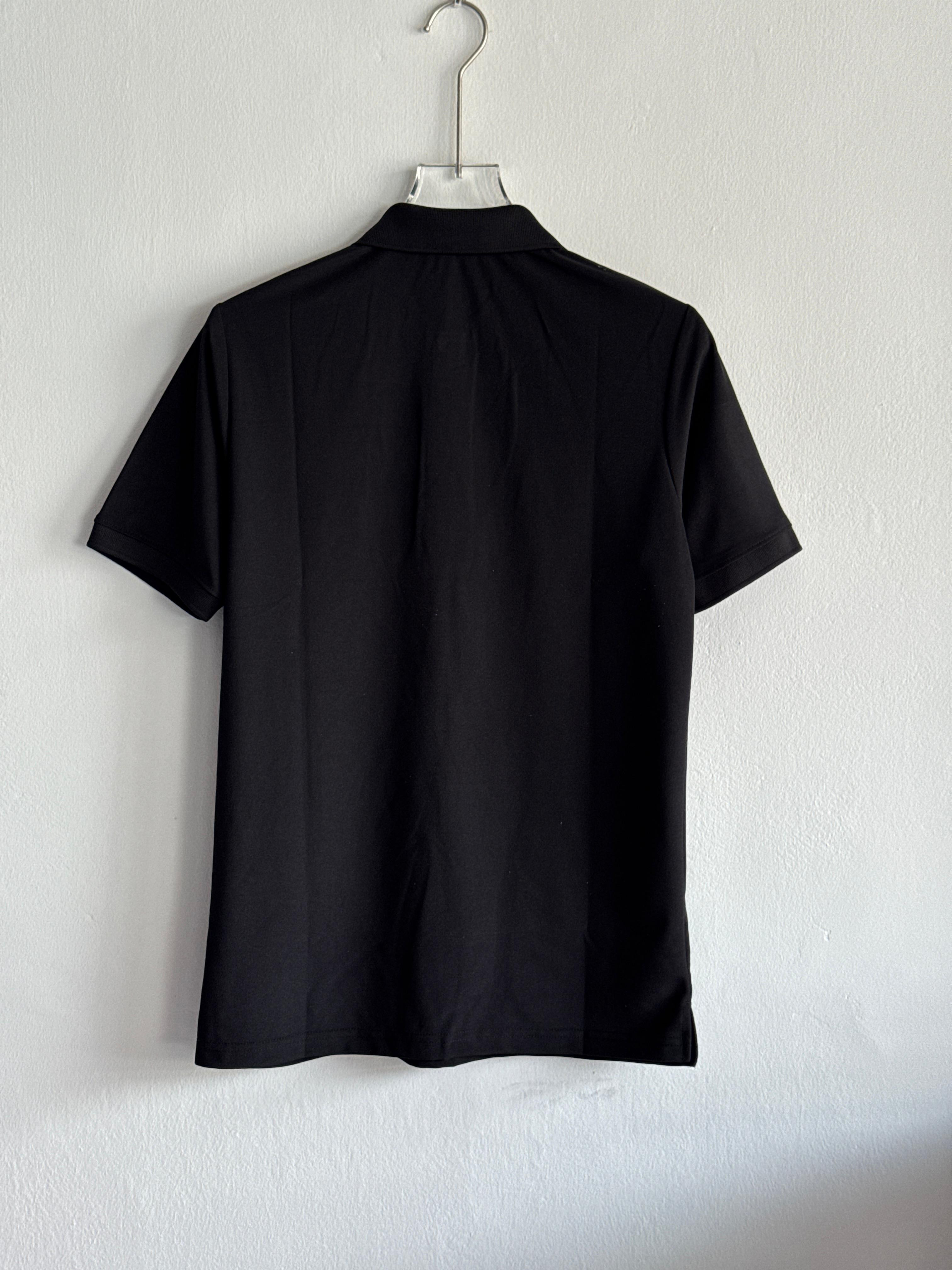 PORTUGAL POLO T SHIRT BLACK (PREMIUM EMBROIDERY LOGOS)