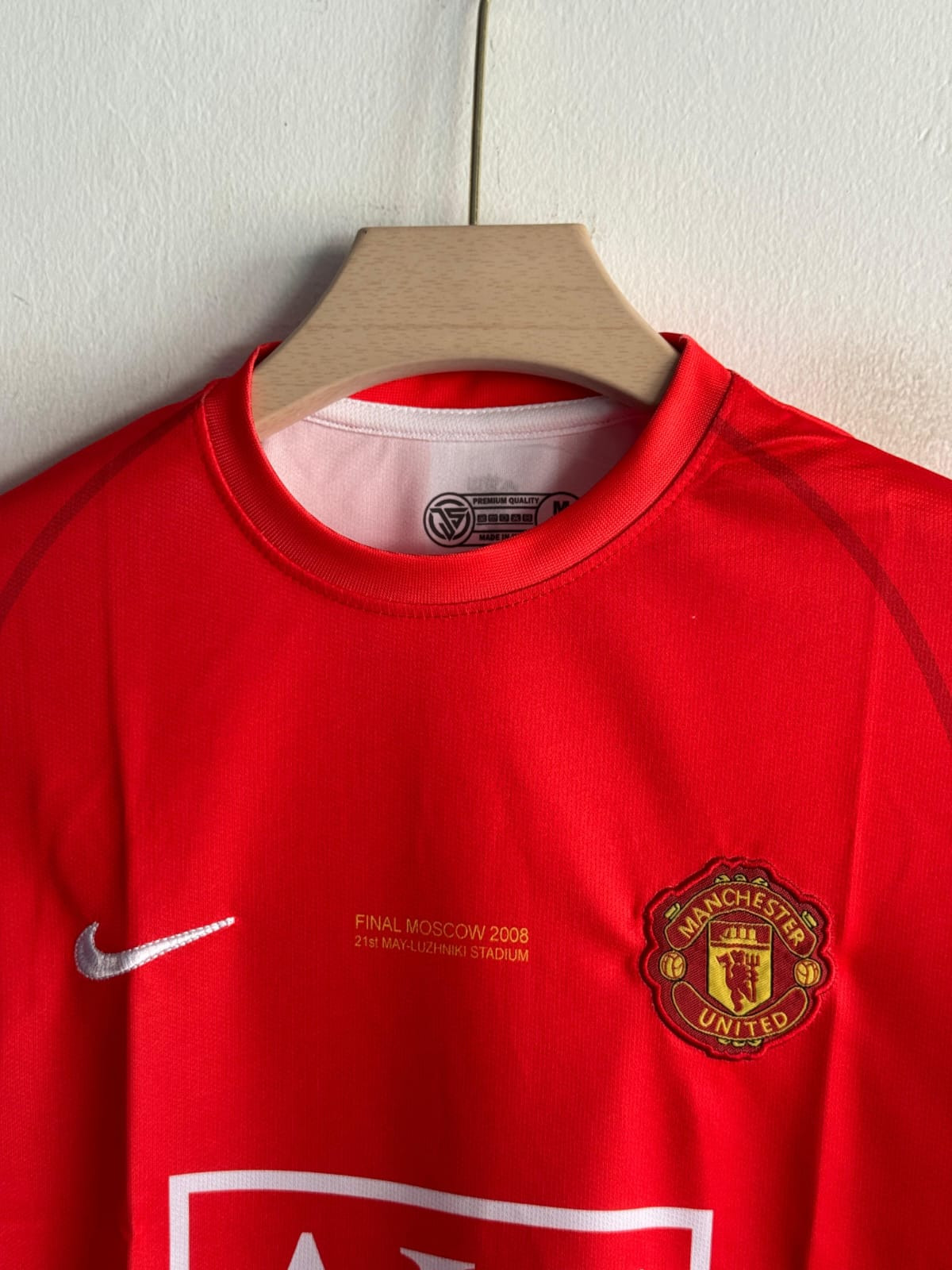 MANCHESTER UNITED RETRO 2007-08 HOME KIT RONALDO (EMBROIDERY LOGOS)