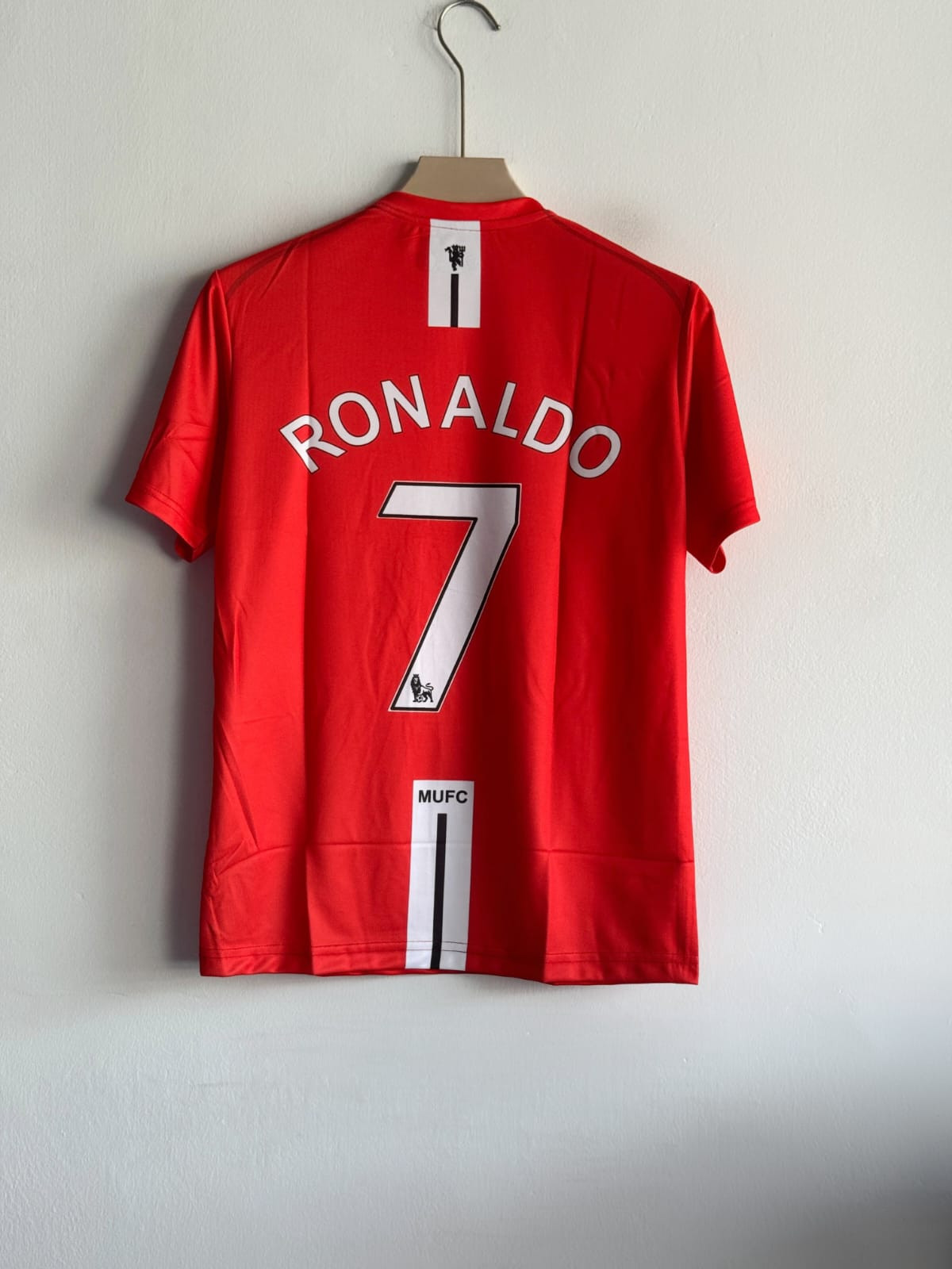 MANCHESTER UNITED RETRO 2007-08 HOME KIT RONALDO (EMBROIDERY LOGOS)