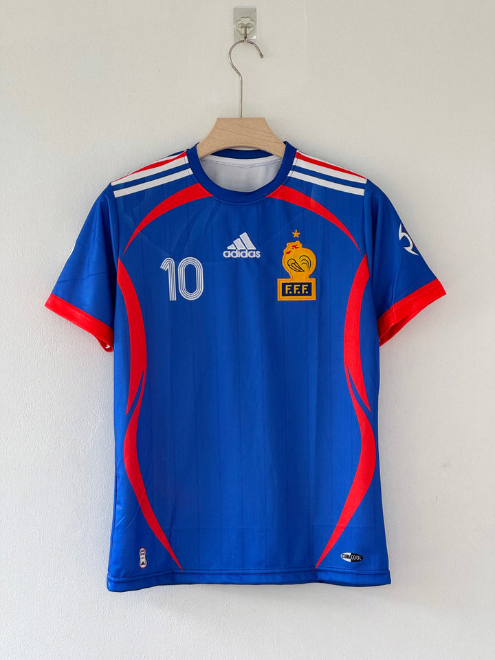 FRANCE RETRO 2006 HOME KIT ZIDANE (EMBROIDERY LOGO)