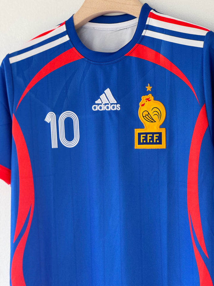 FRANCE RETRO 2006 HOME KIT ZIDANE (EMBROIDERY LOGO)