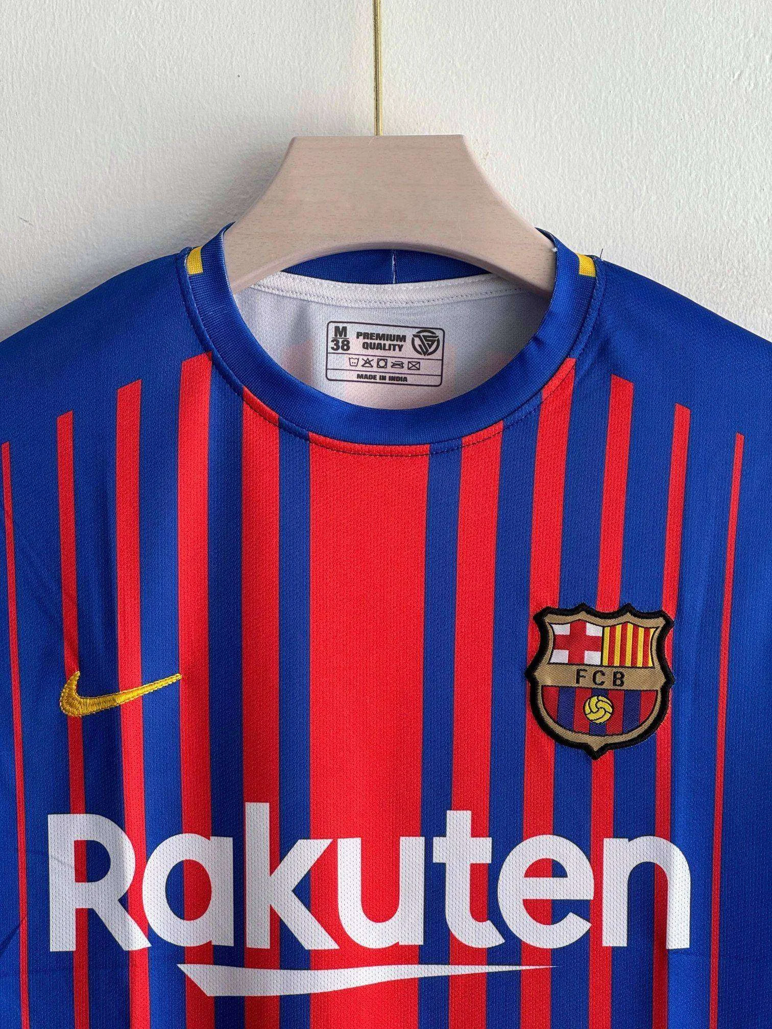 BARCELONA RETRO 2017-18 HOME MESSI (EMBROIDERY LOGOS)