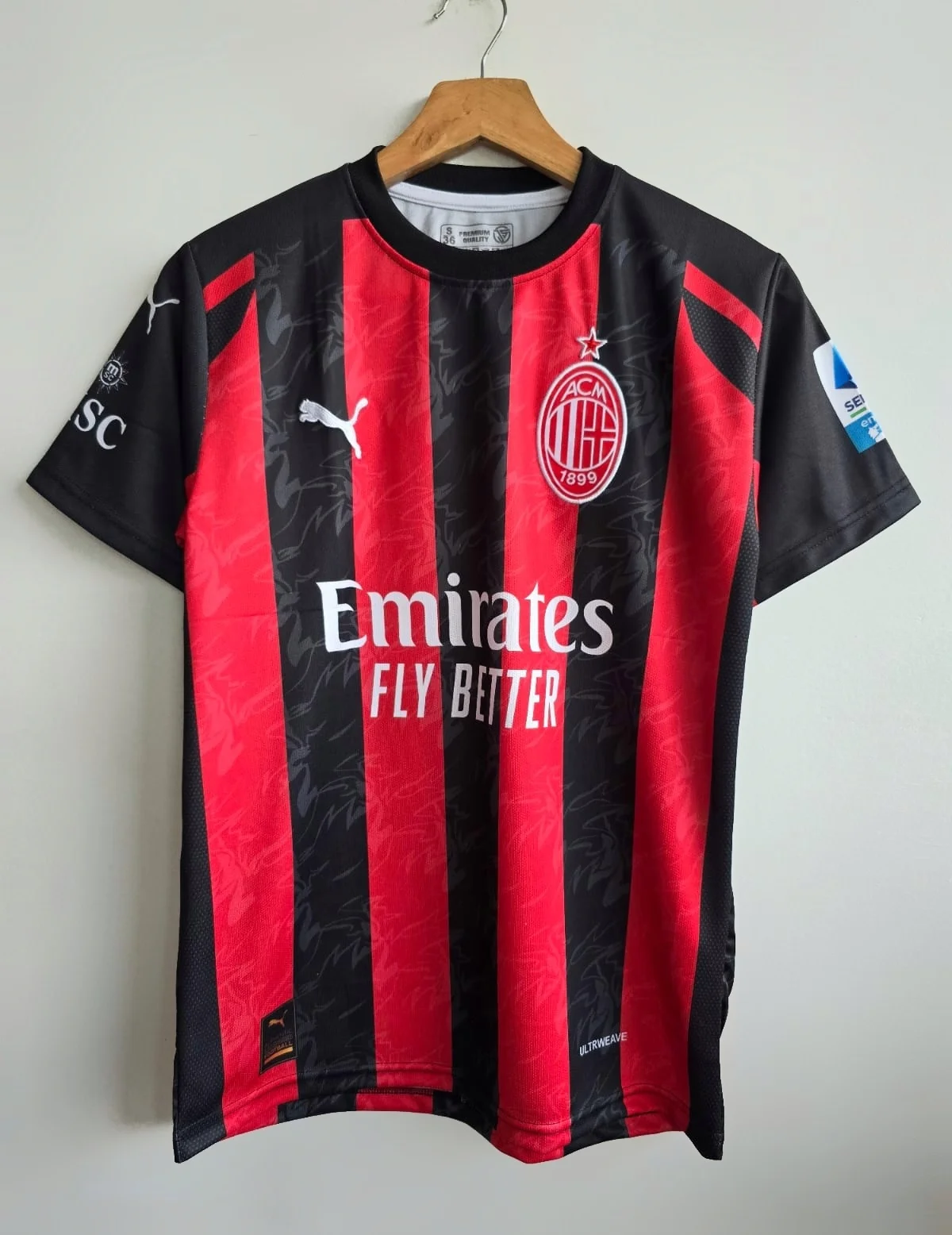 AC MILAN 2025-26 HOME KIT PULISIC (EMBROIDERY LOGO)