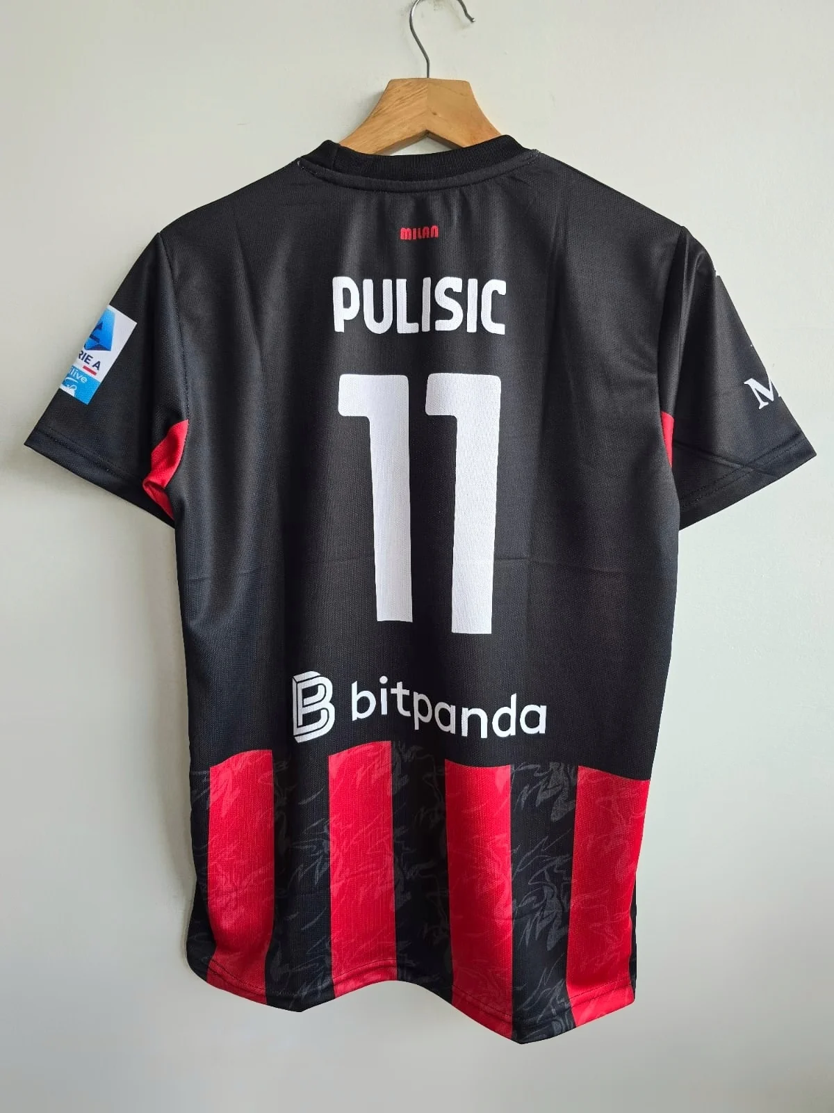 AC MILAN 2025-26 HOME KIT PULISIC (EMBROIDERY LOGO)