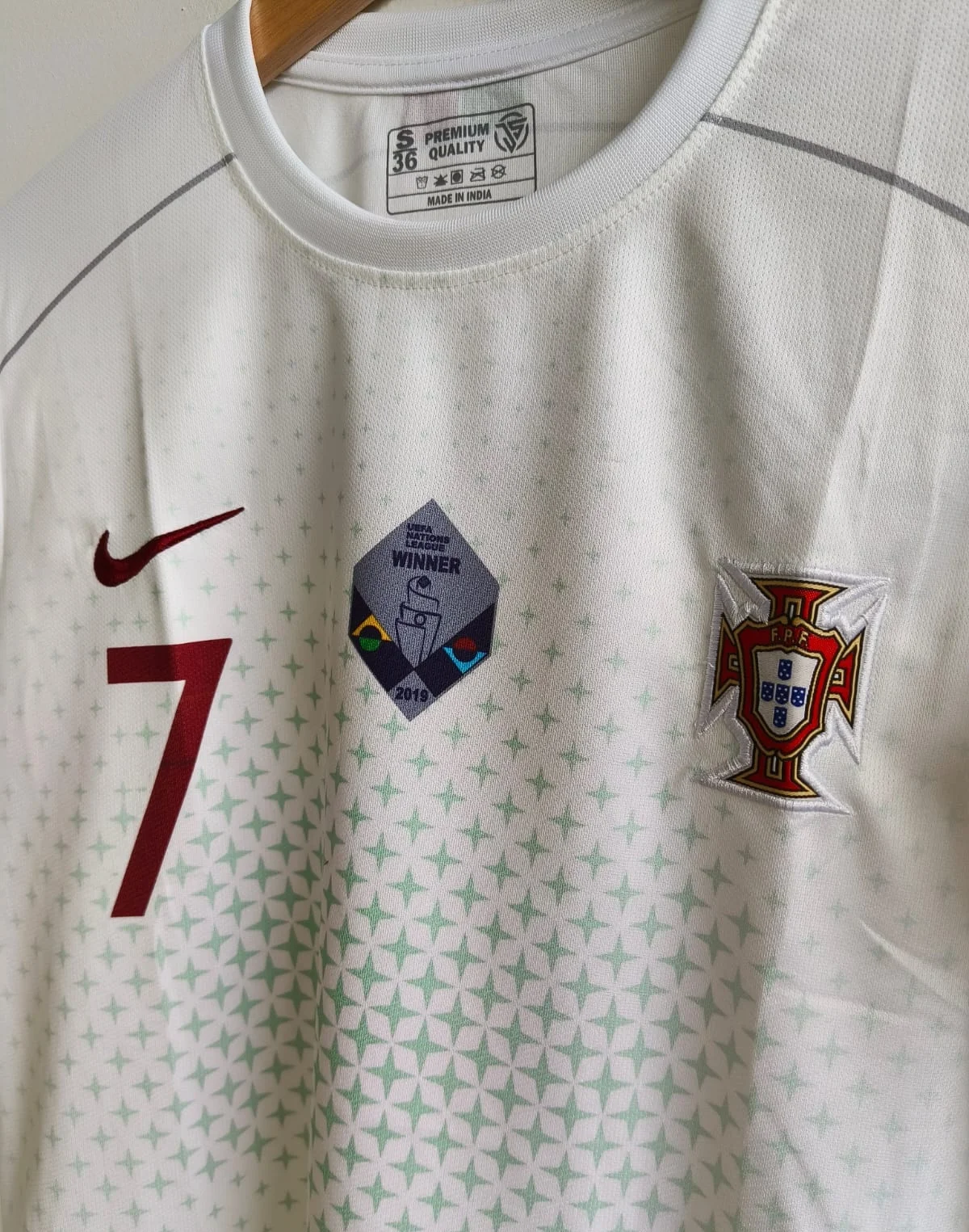 PORTUGAL RETRO 2018 AWAY KIT FULL SLEEVE RONALDO (EMBROIDERY LOGOS)