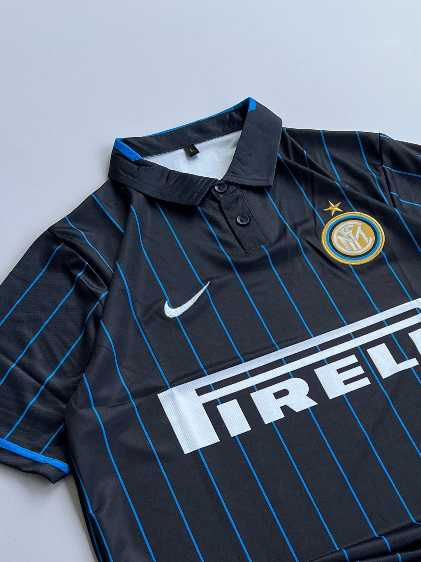 INTER MILAN RETRO 2014-15 HOME KIT COLLAR ICARDI (EMBROIDERY LOGOS)