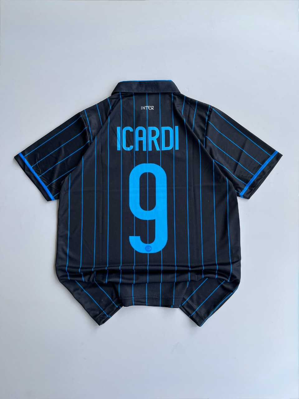 INTER MILAN RETRO 2014-15 HOME KIT COLLAR ICARDI (EMBROIDERY LOGOS)