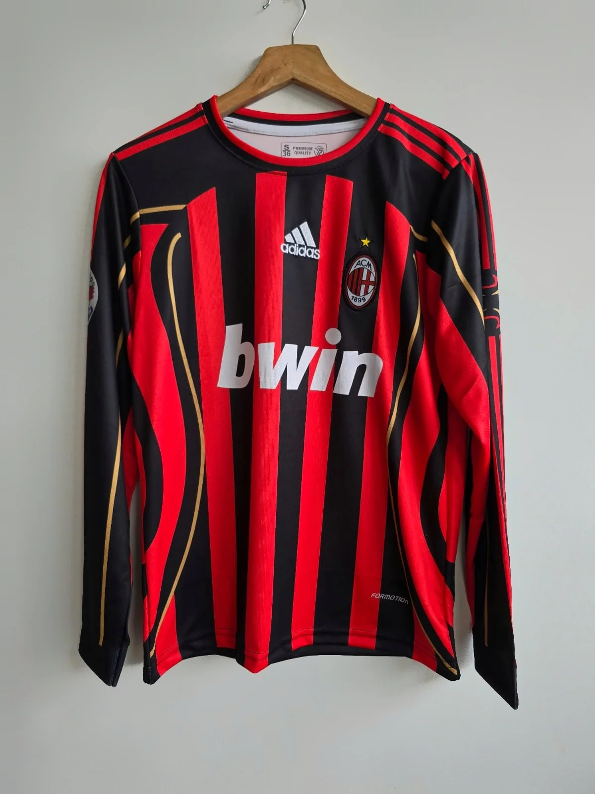 AC MILAN RETRO 2006-07 HOME KIT FULL SLEEVE KAKA (EMBROIDERY LOGO)