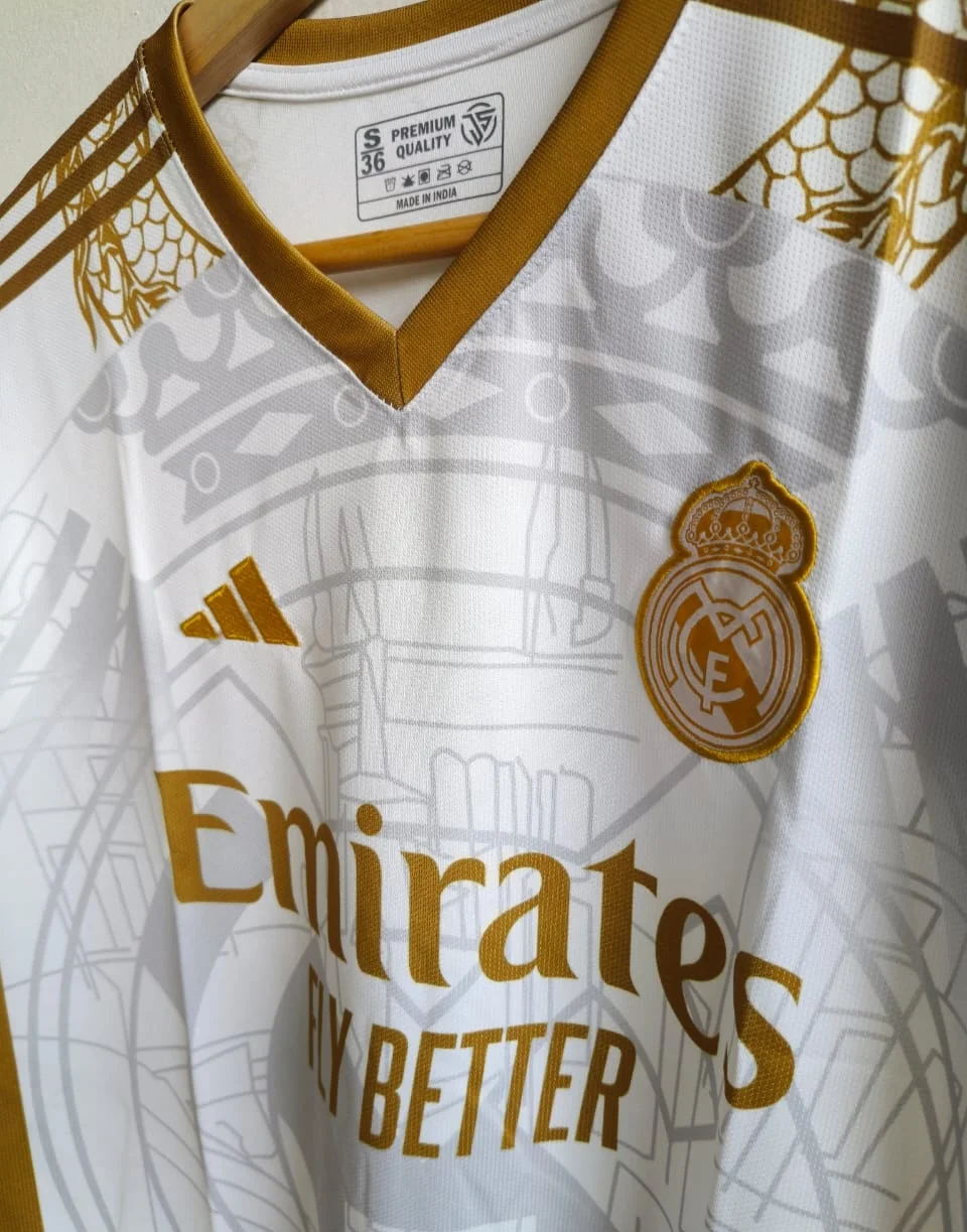 REAL MADRID GOLD SPECIAL EDITION (EMBROIDERY LOGOS)