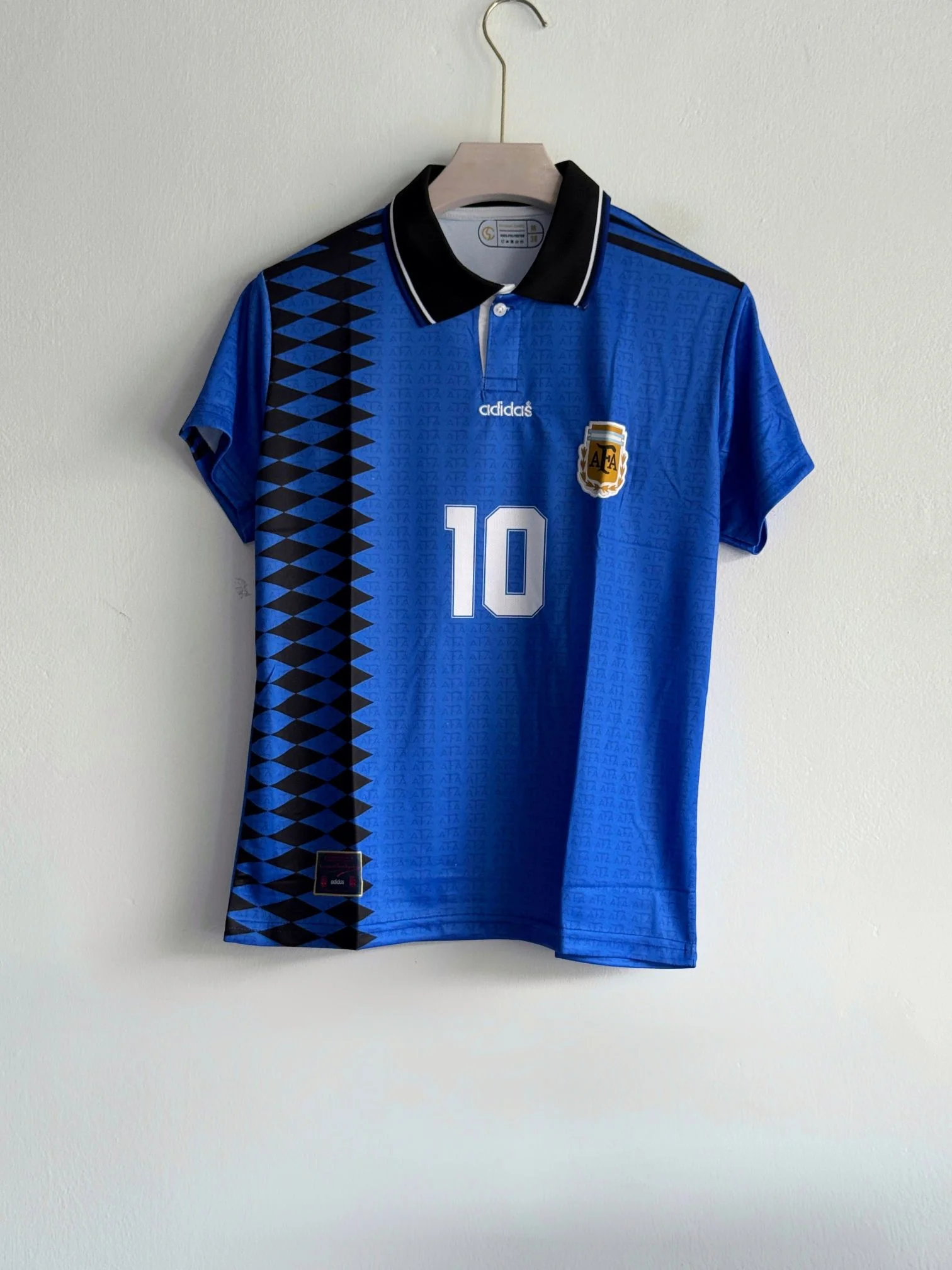 ARGENTINA RETRO 1994 AWAY KIT COLLAR MARADONA (EMBROIDERY LOGOS)