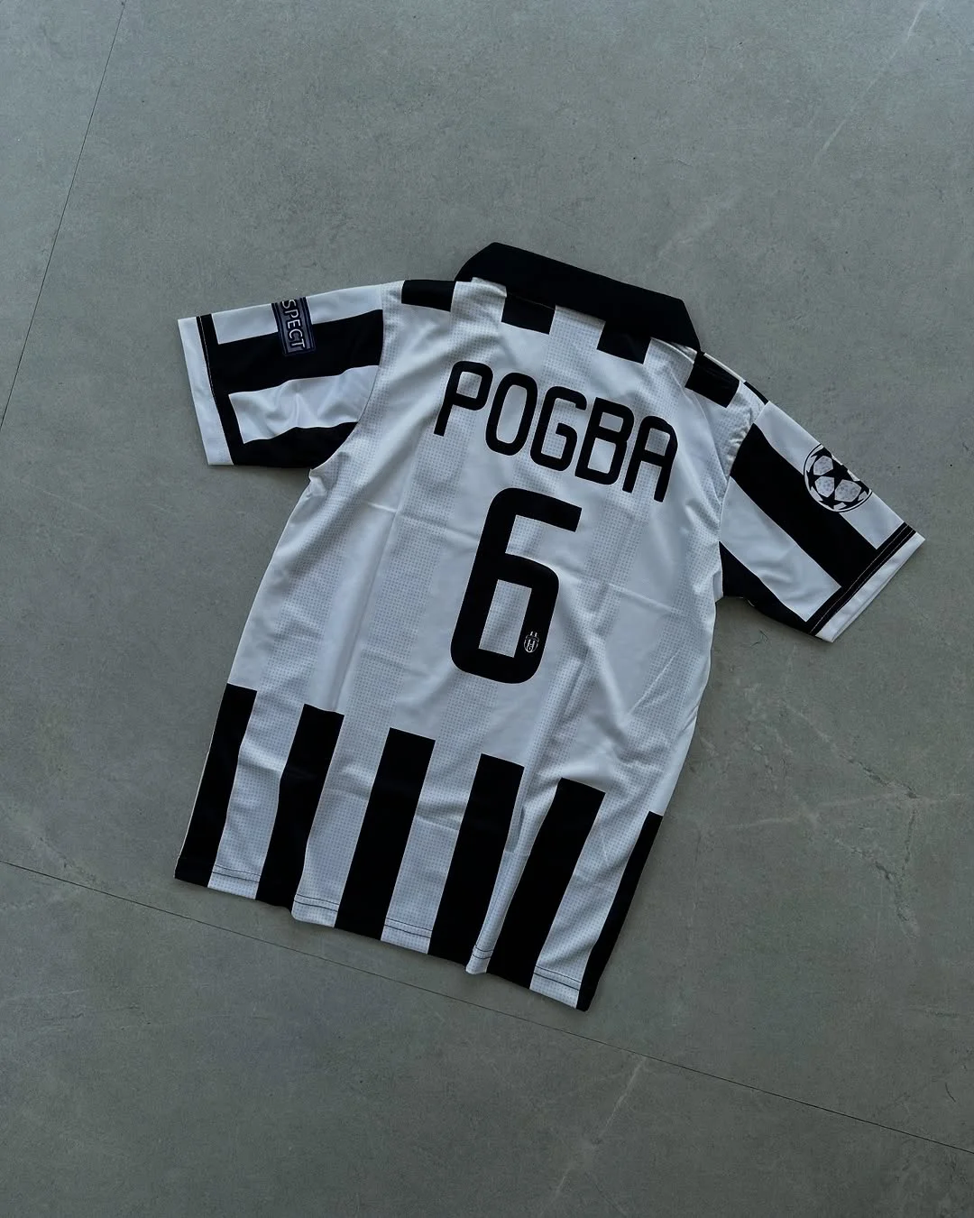JUVENTUS RETRO 2014/15 HOME POGBA (EMBROIDERY LOGOS)