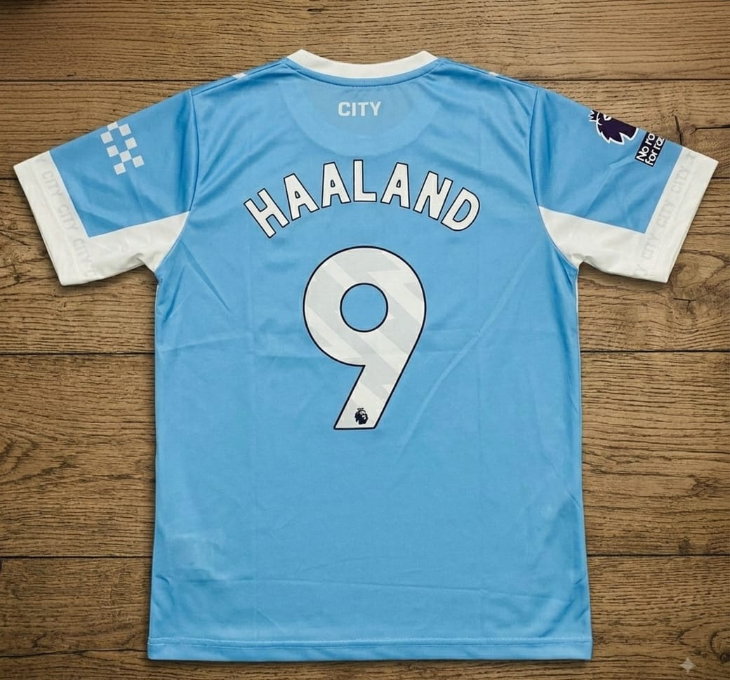 MANCHESTER CITY 2026-27 HOME KIT HAALAND (EMBROIDERY LOGO)