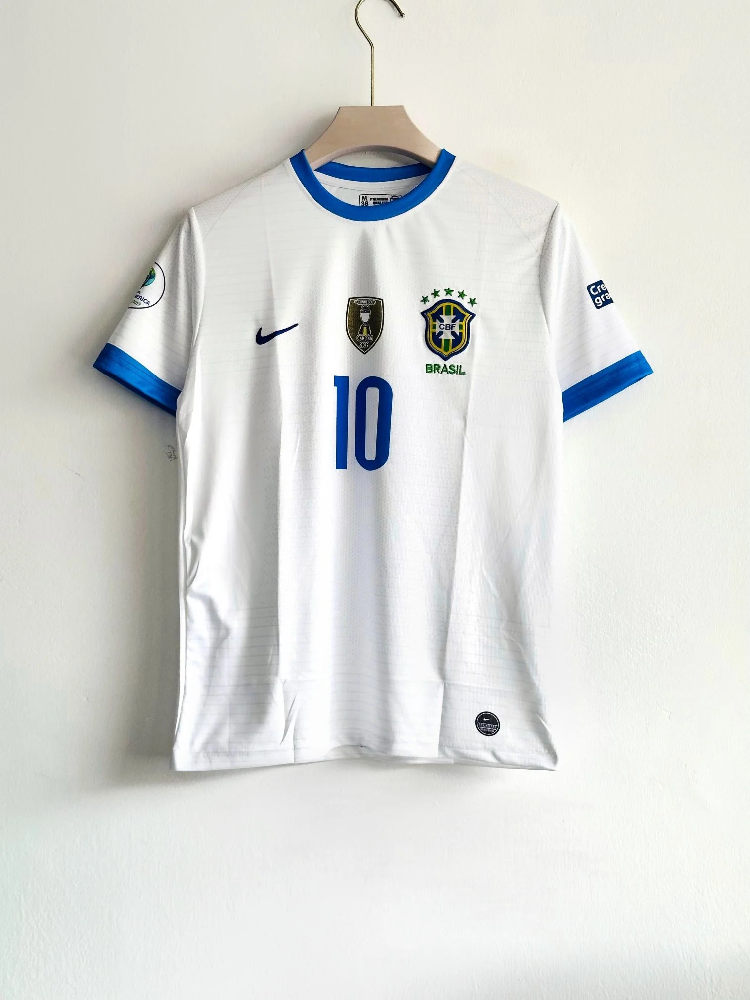 BRAZIL RETRO 2010 AWAY KIT NEYMAR (EMBROIDERY LOGOS)
