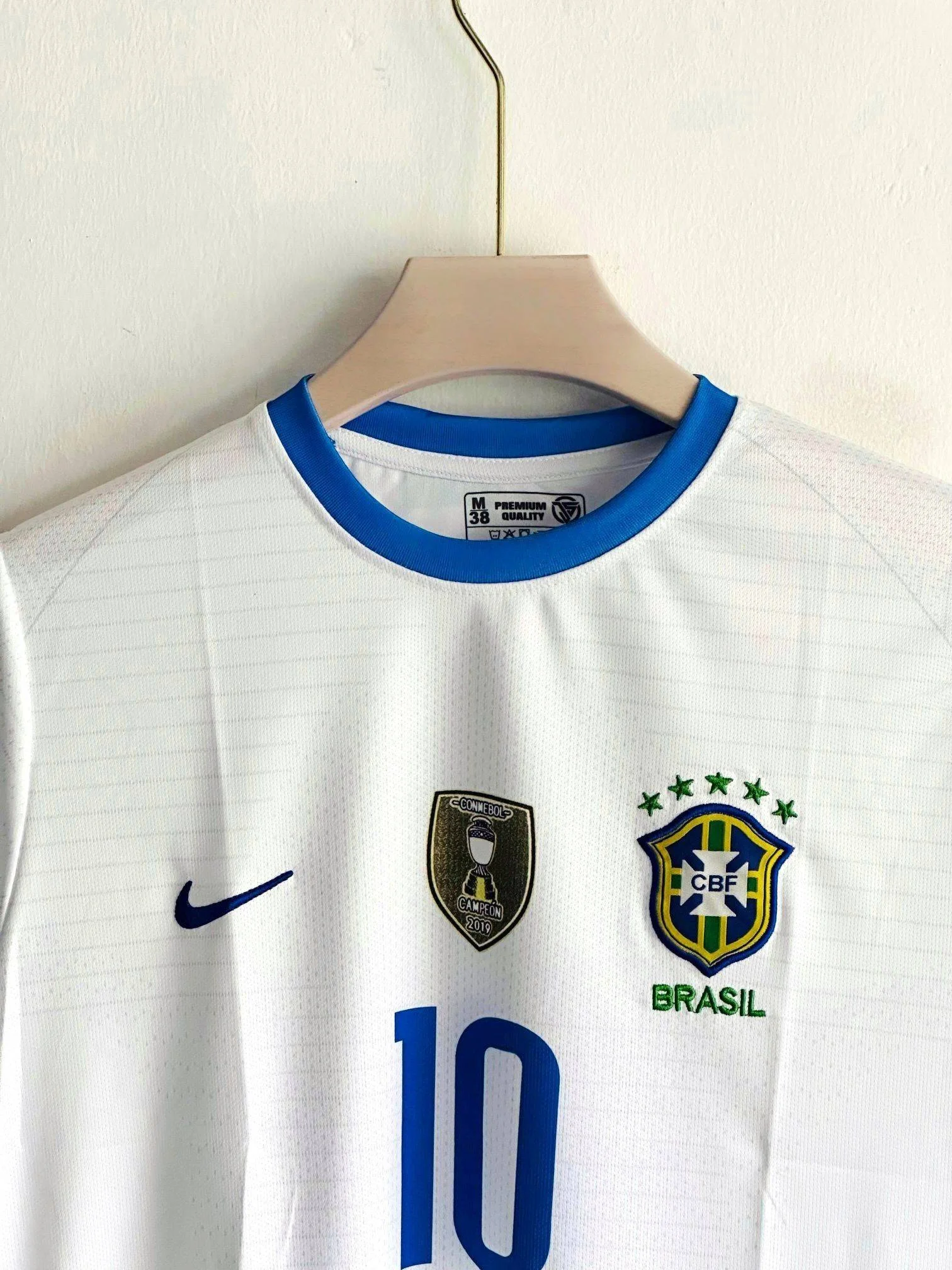 BRAZIL RETRO 2010 AWAY KIT NEYMAR (EMBROIDERY LOGOS)