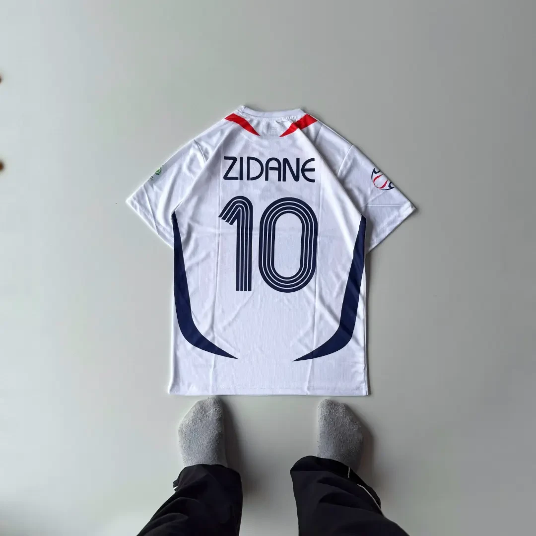 FRANCE RETRO 2006 AWAY KIT ZIDANE (EMBROIDERY LOGO)