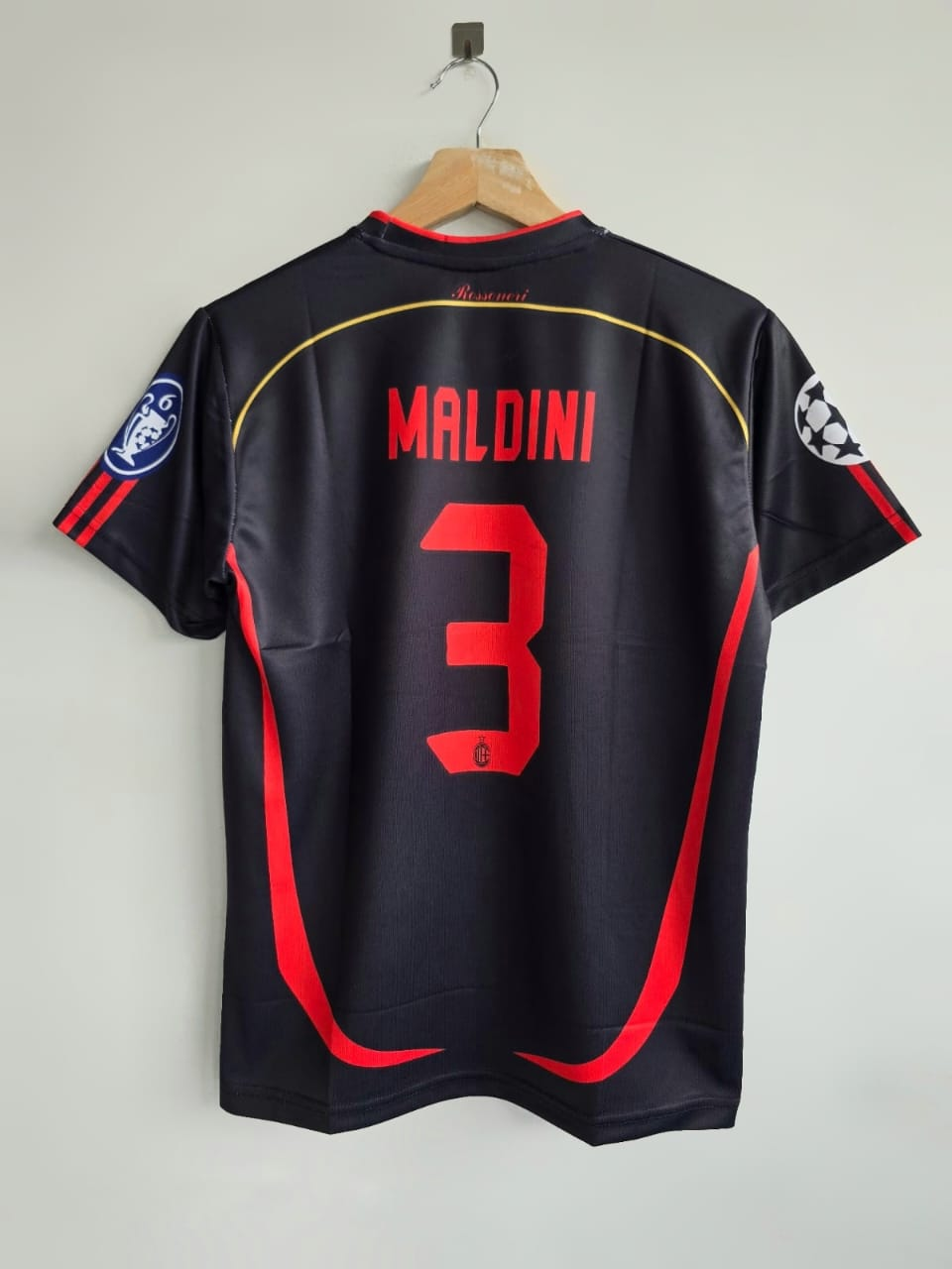 AC MILAN RETRO 2006-07 THIRD KIT MALDINI (EMBROIDERY LOGO)