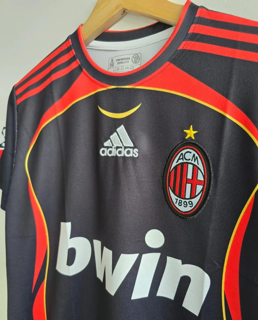AC MILAN RETRO 2006-07 THIRD KIT MALDINI (EMBROIDERY LOGO)