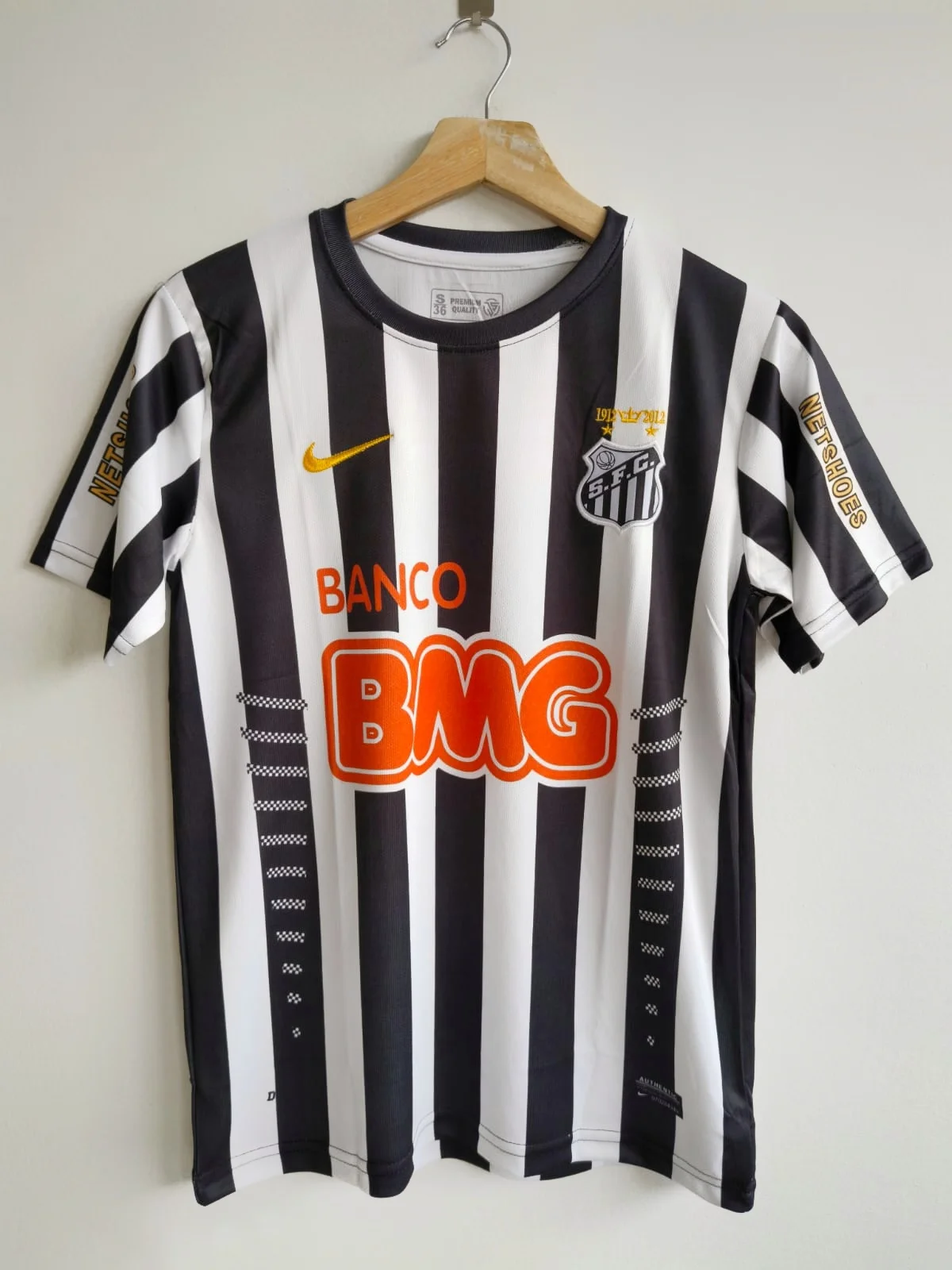 SANTOS RETRO 2012-2013 AWAY NEYMAR ( EMBROIDERY LOGOS)