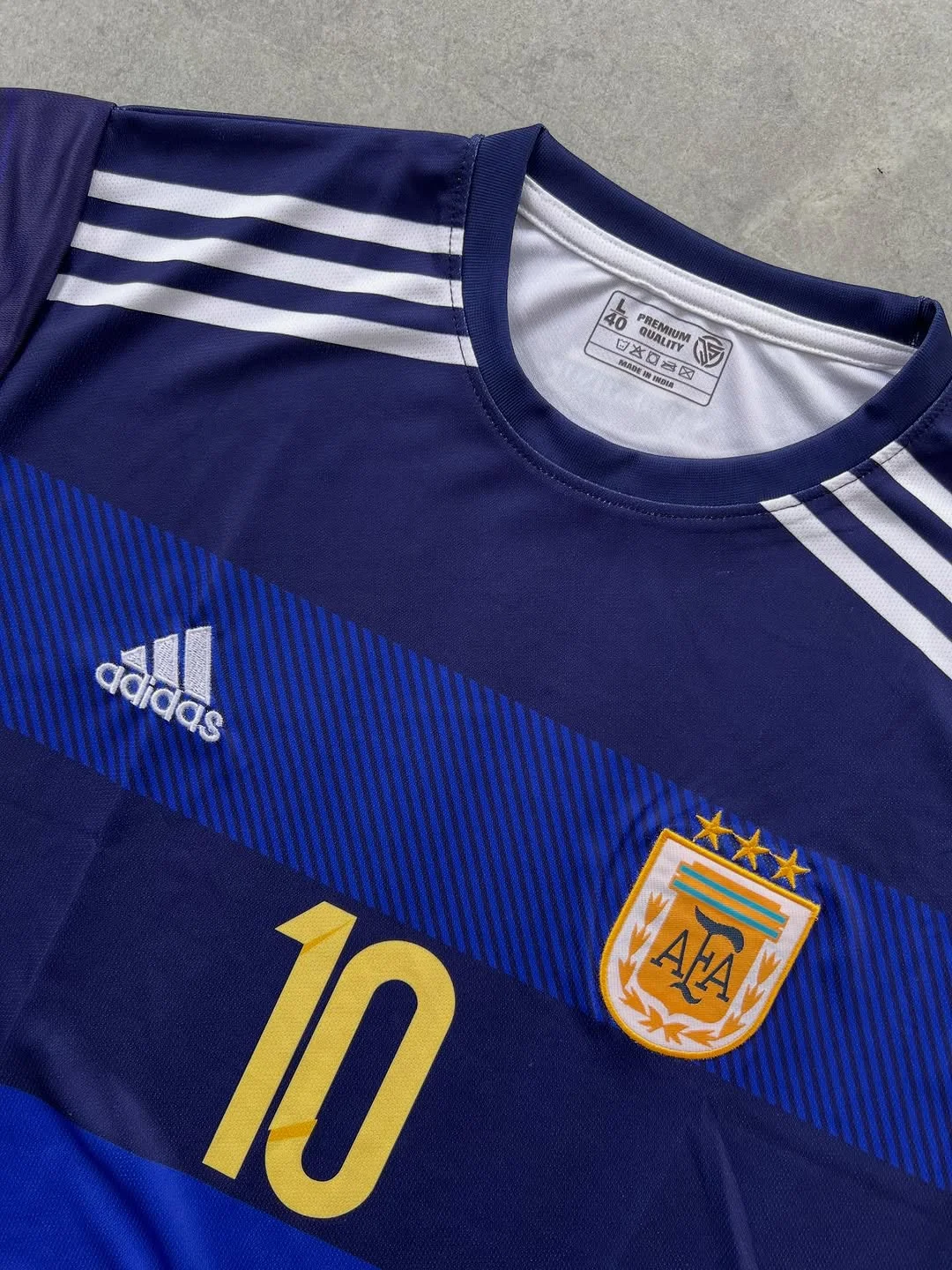 ARGENTINA RETRO 2014 MESSI (EMBROIDERY LOGOS)