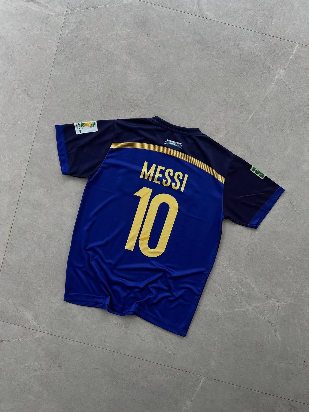 ARGENTINA RETRO 2014 MESSI (EMBROIDERY LOGOS)